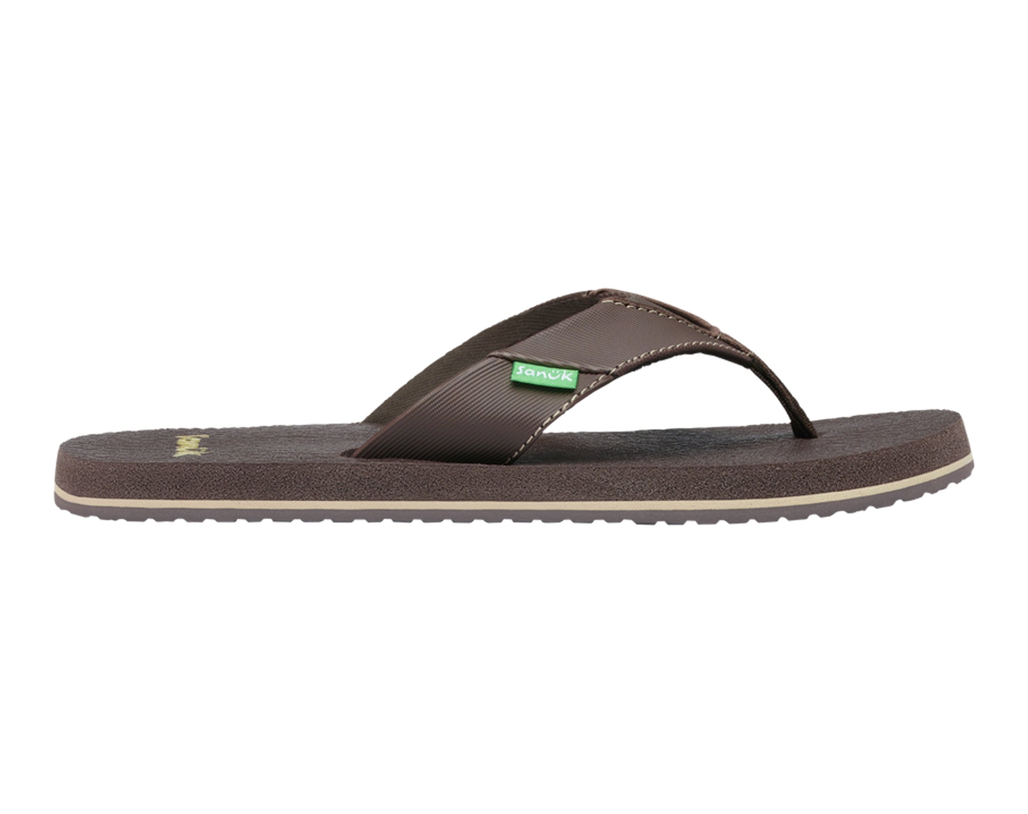 Sanuk Root Beer Cozy sandalo bambino Nero yoga mat