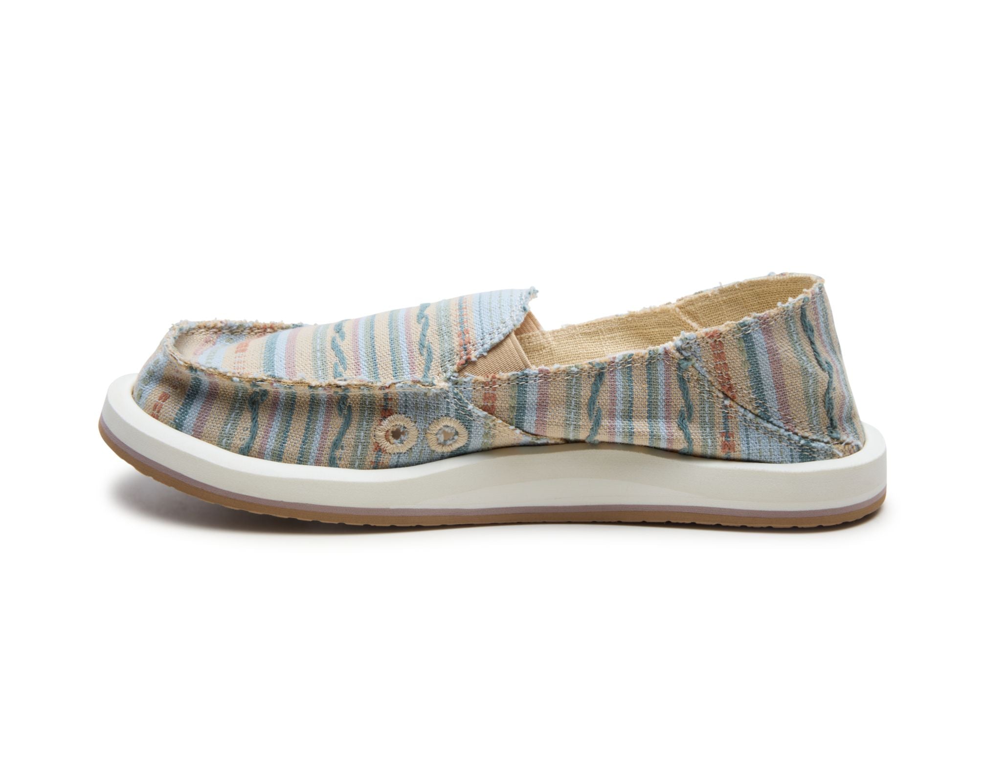 Sanuk Donna Blanket slip on donna Pearl Blue cotone