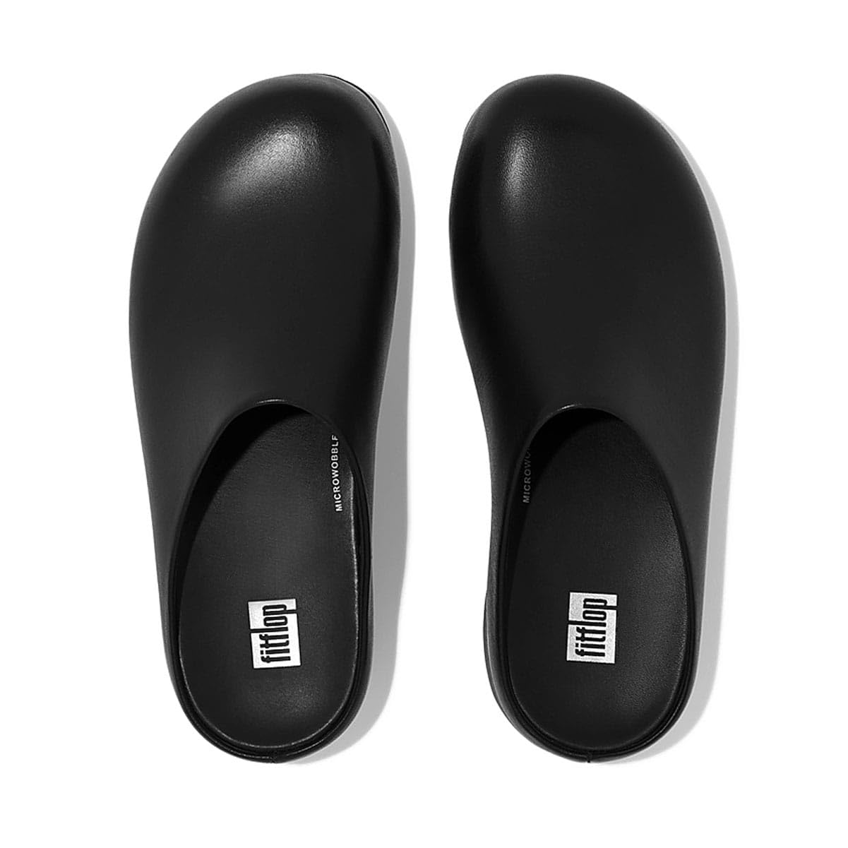 FitFlop Shuv Leather zoccoli donna 36 EU nero pelle