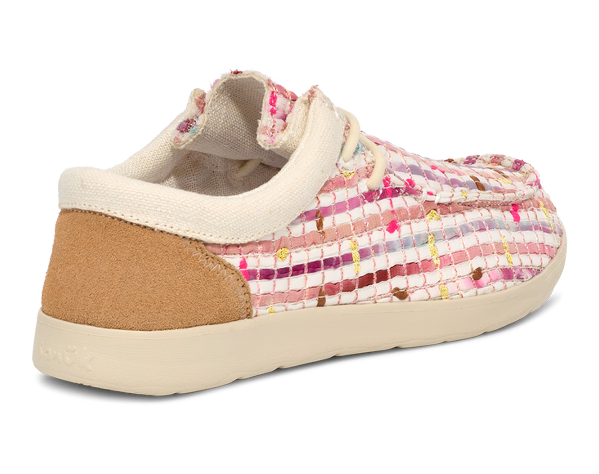 Sanuk Shaka Lite 2 Watercolor scarpe donna pink gold pelle