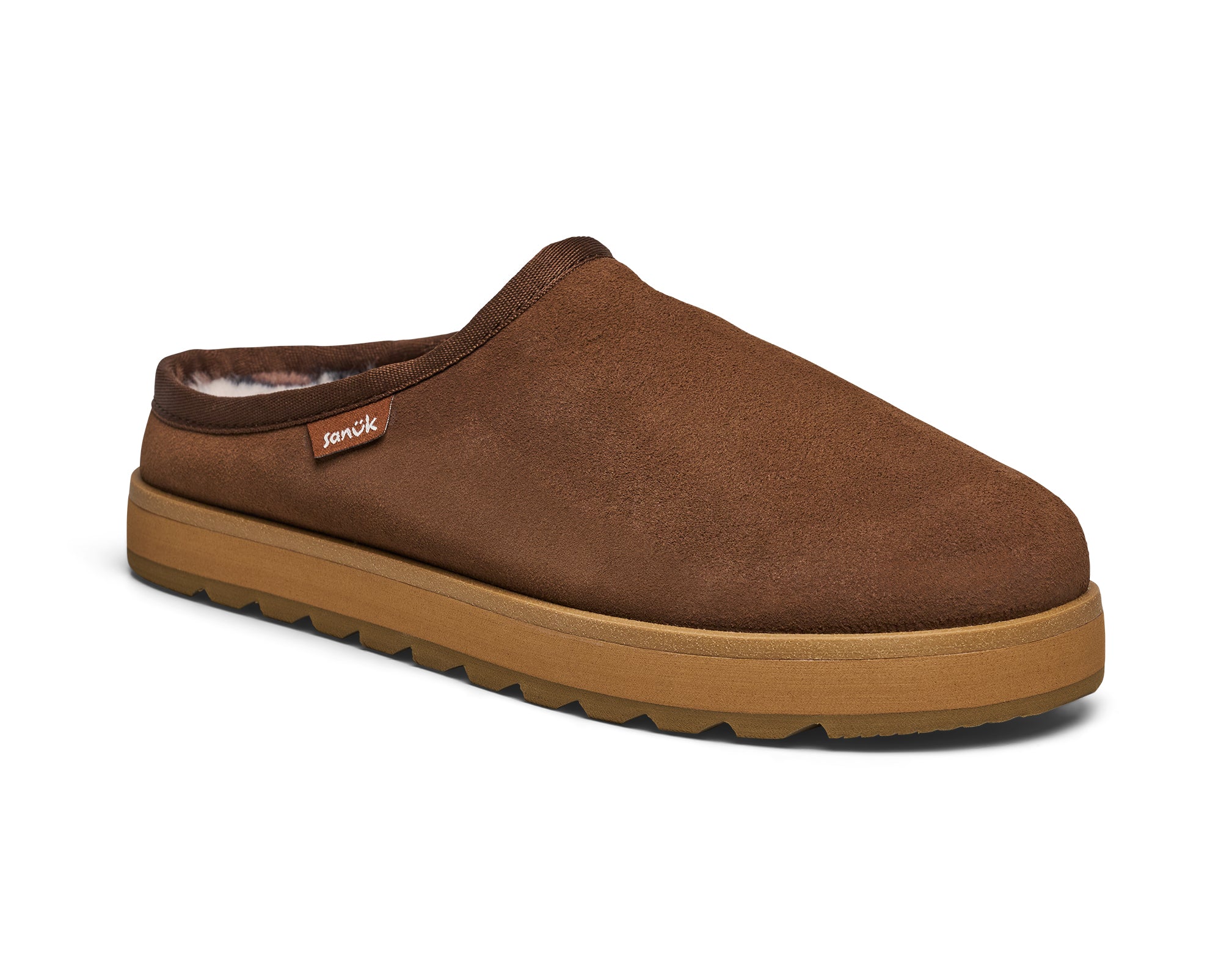Sanuk Yoga Cloud Lounger Leather pantofole donna rosa chiaro