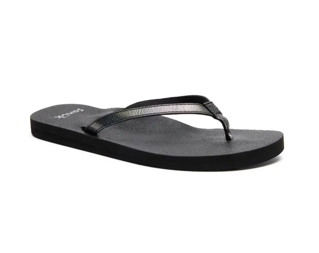 Sanuk Yoga Joy II Bling infradito argento glitter