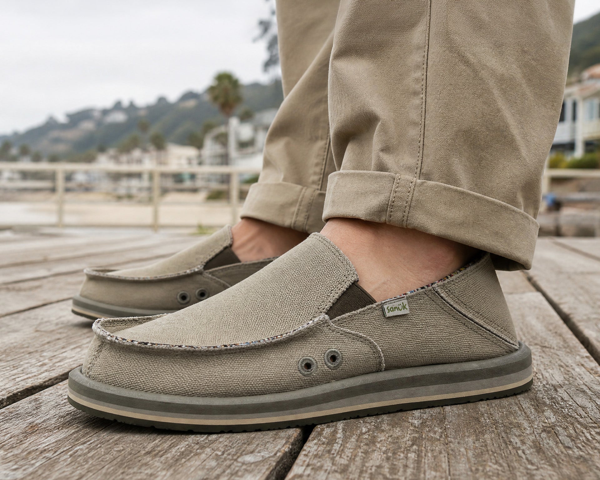 Sanuk Donny Hemp slip on uomo canapa schiuma
