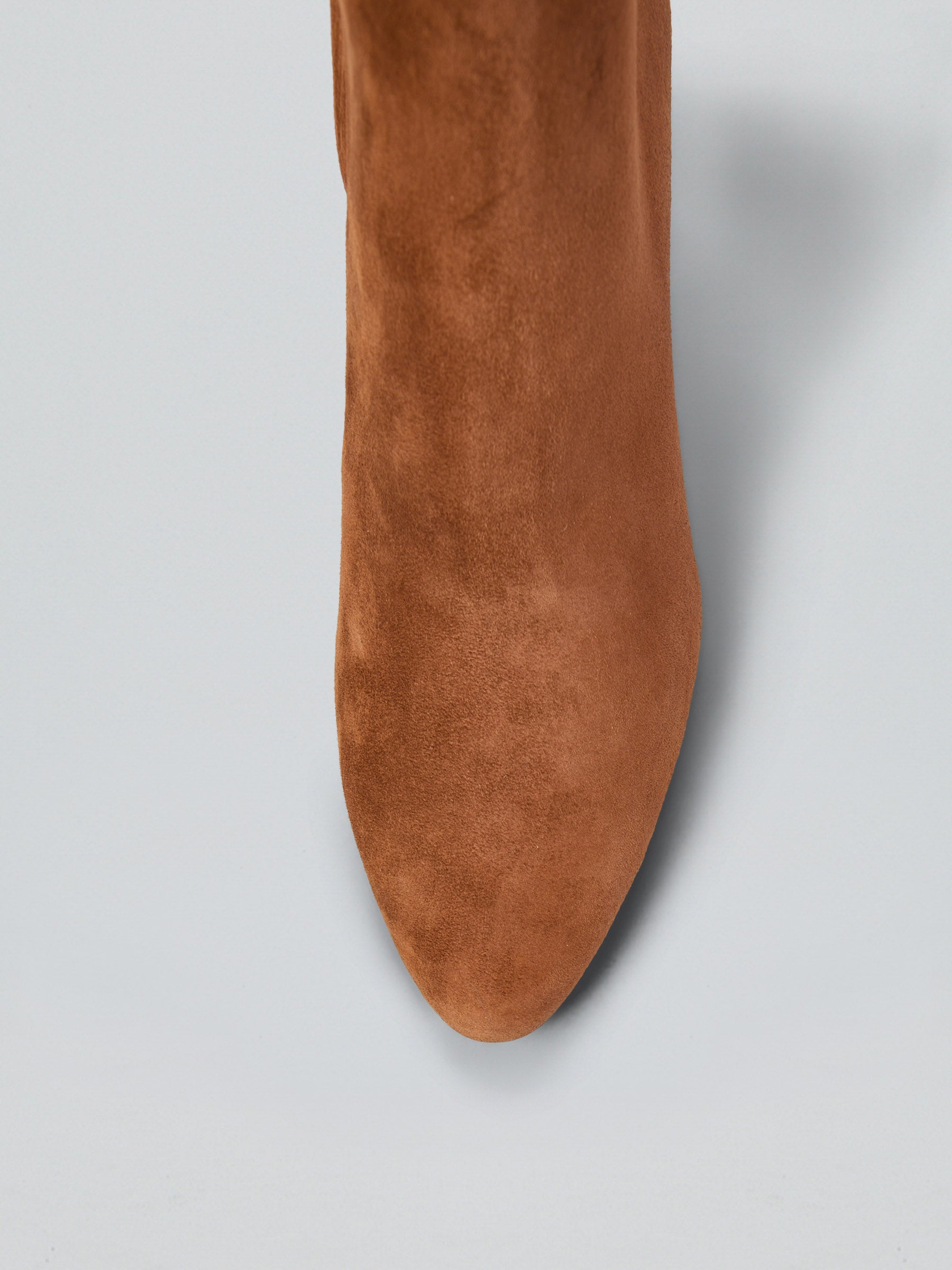 Ovyè Tronchetti camoscio sigaro tacco 9 cm taglia 38