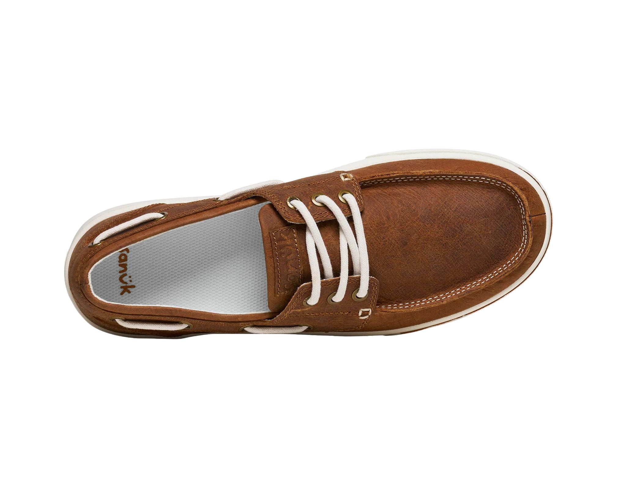 Sanuk Hava-Boat Leather scarpe uomo Doe pelle antiscivolo