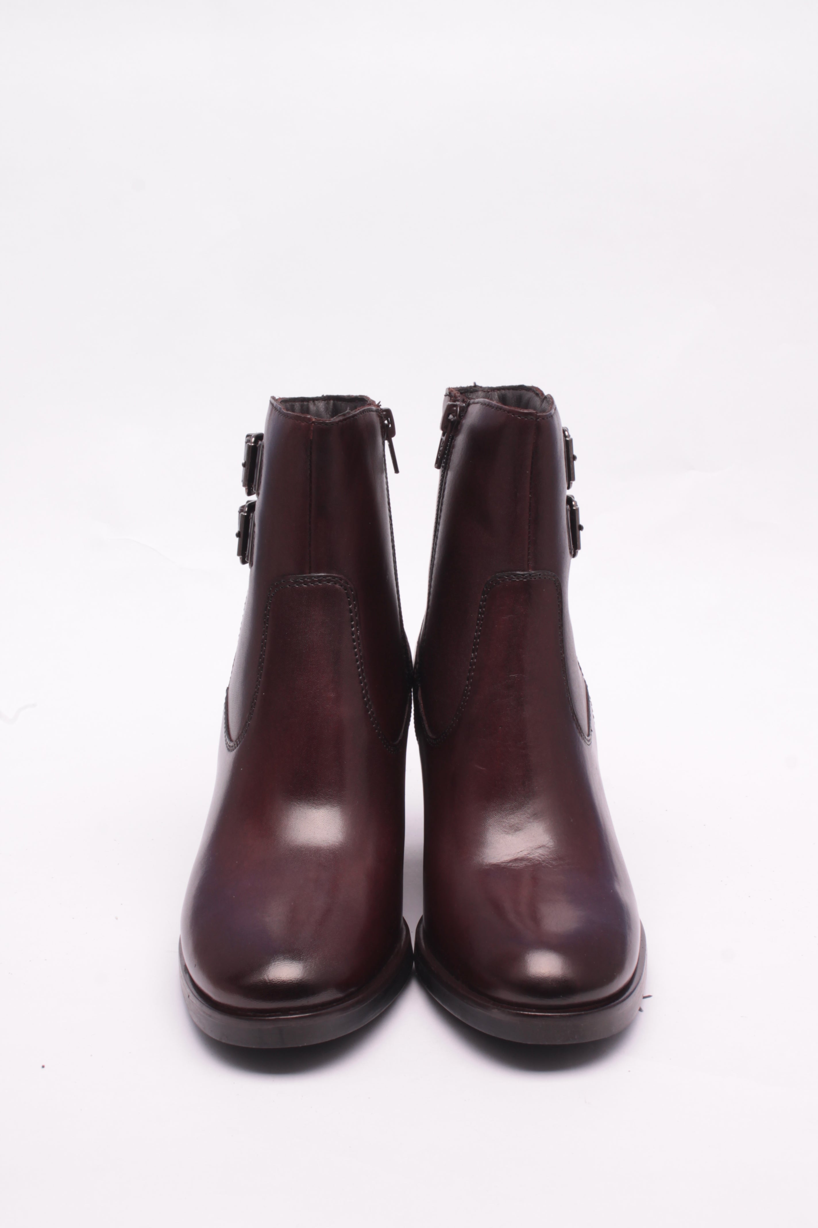 Cinzia Soft Tronchetto Donna Pelle Sigaro tacco 5