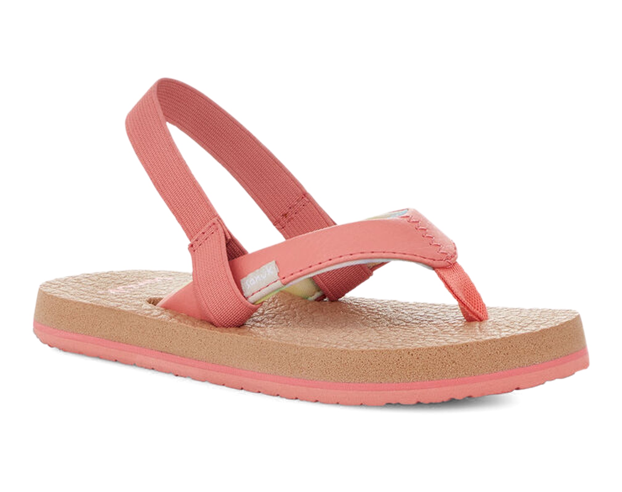 Sanuk Yoga Mat infradito bimba corallo