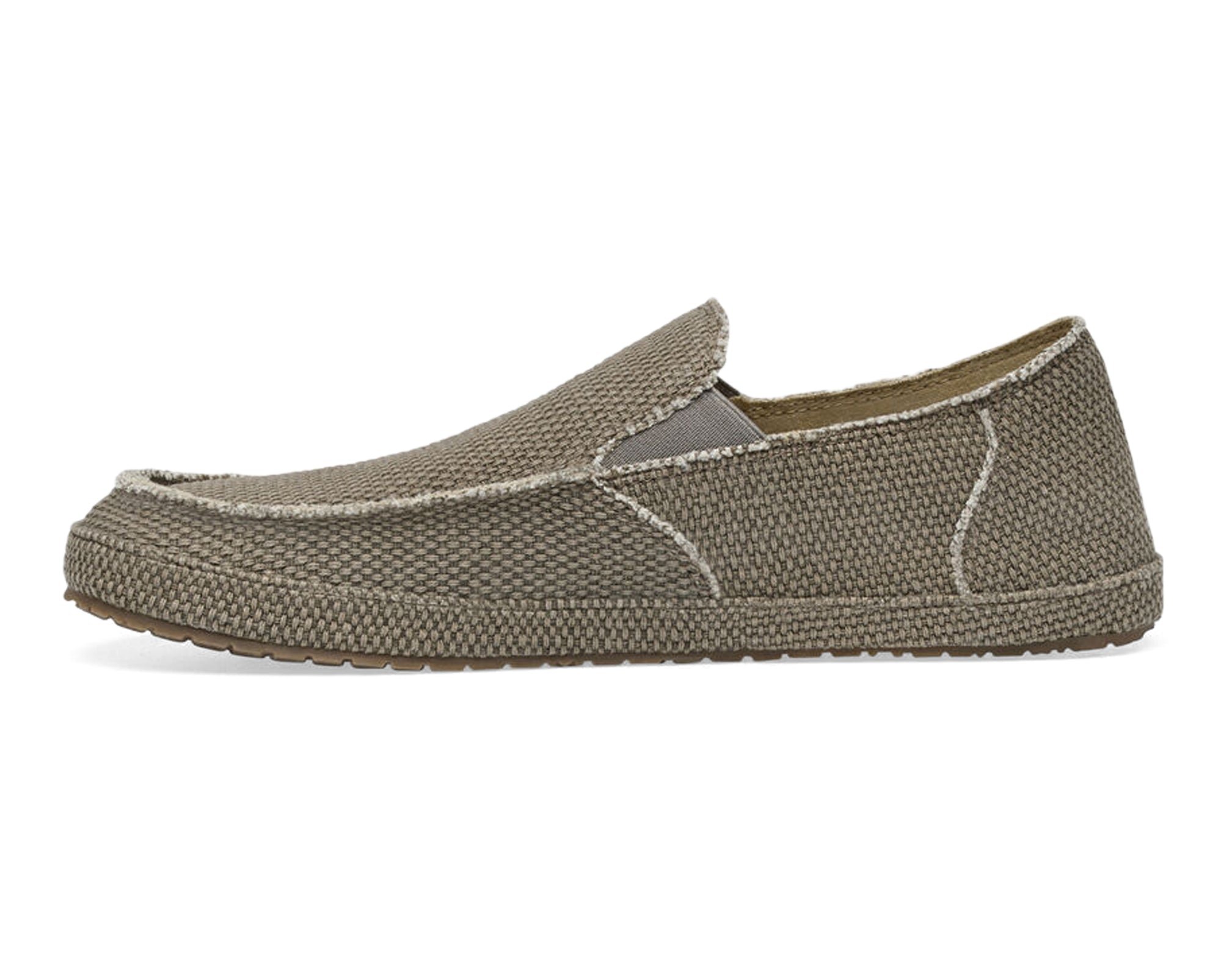 Sanuk Rounder Slip-On Uomo Tela Marrone Vegan