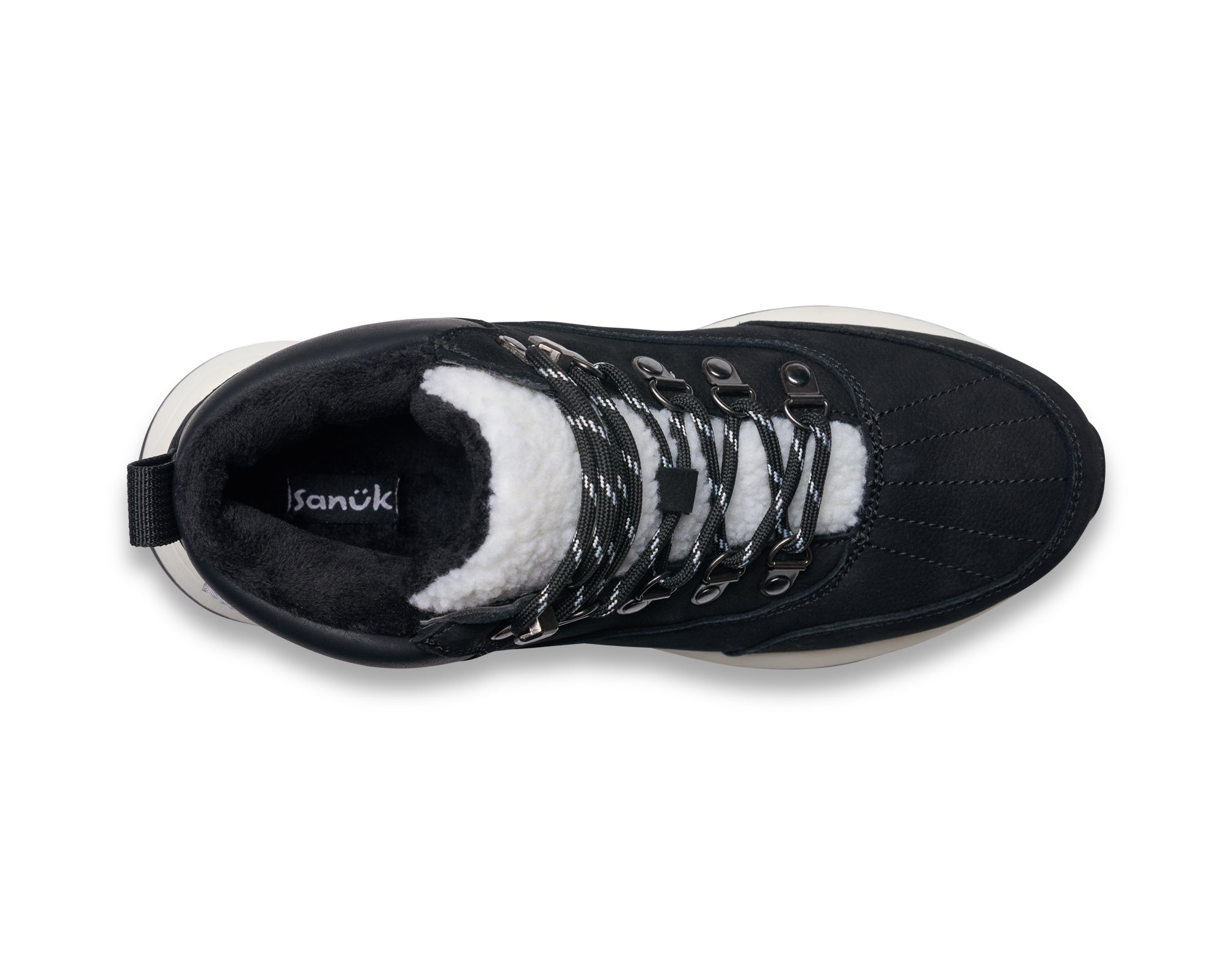 Sanuk Apres Me stivali donna midcut neri idrorepellenti