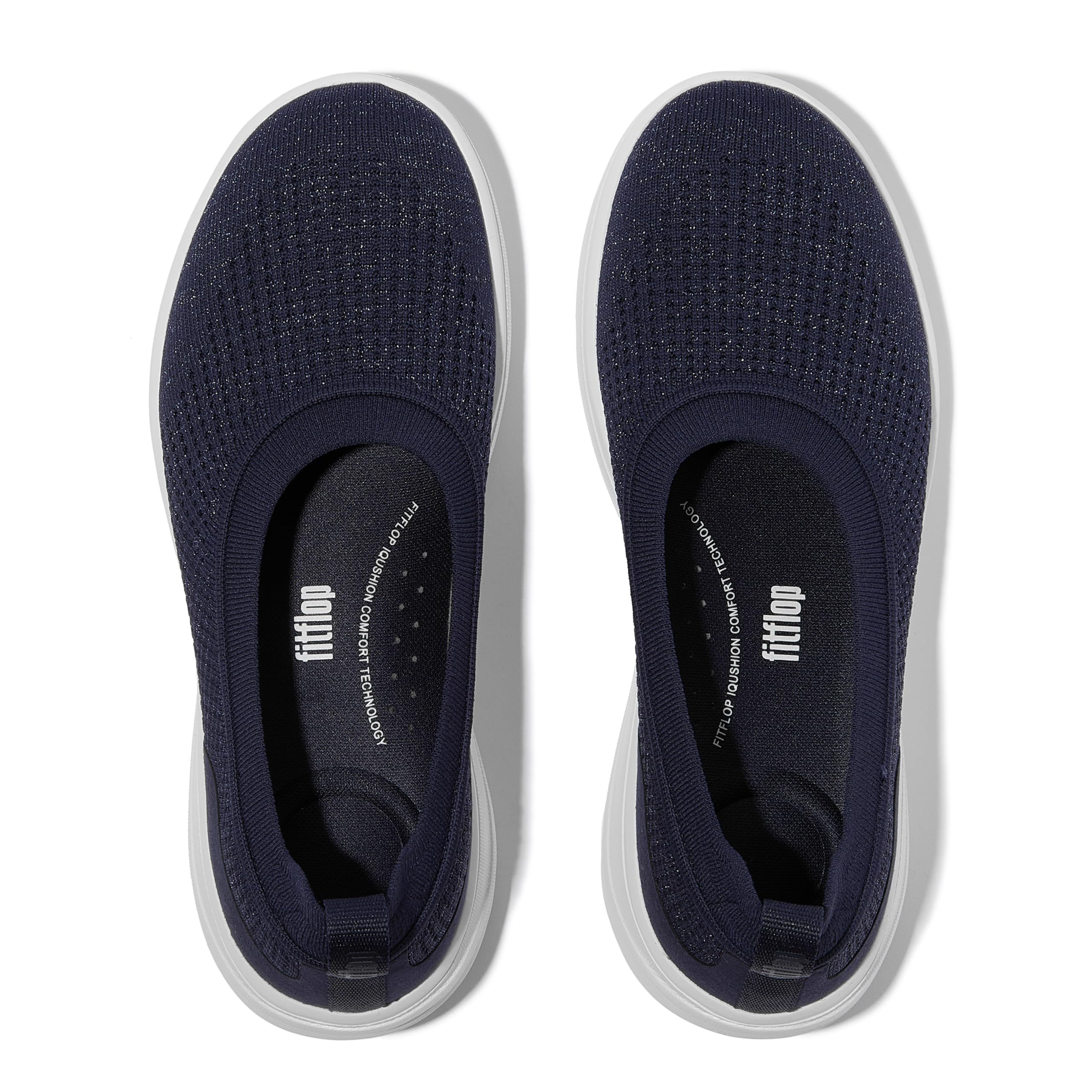 FitFlop Super-Q Knit Ballerine Donna 39 EU Nero Maglia
