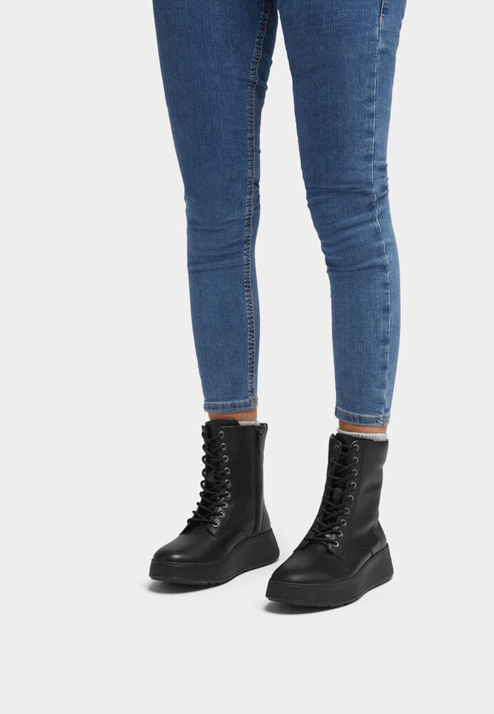 FitFlop F-Mode Stivaletti Pelle Nero 39 EU Comodi