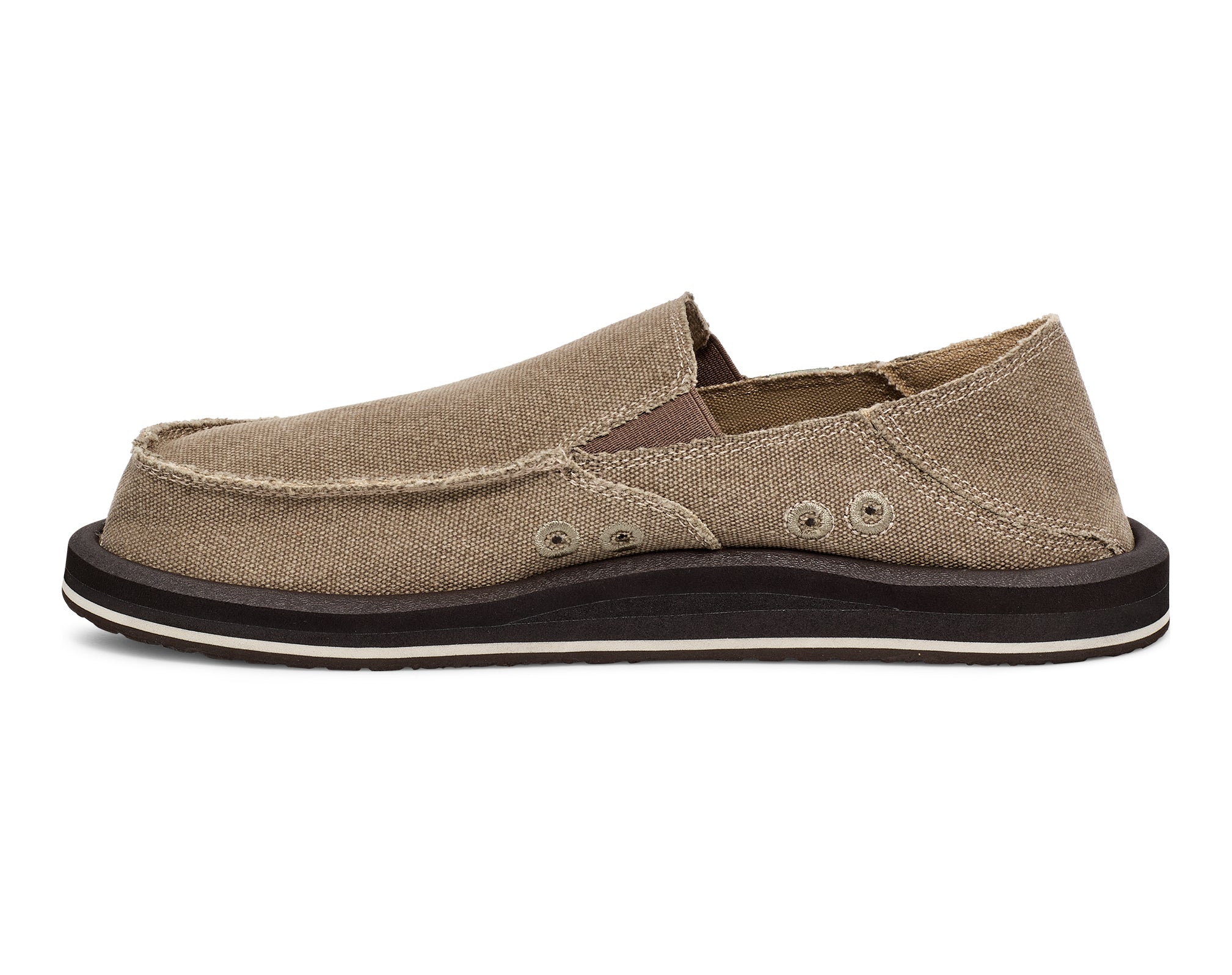 Sanuk Donny Slip-On Uomo Nero con Tallone Pieghevole