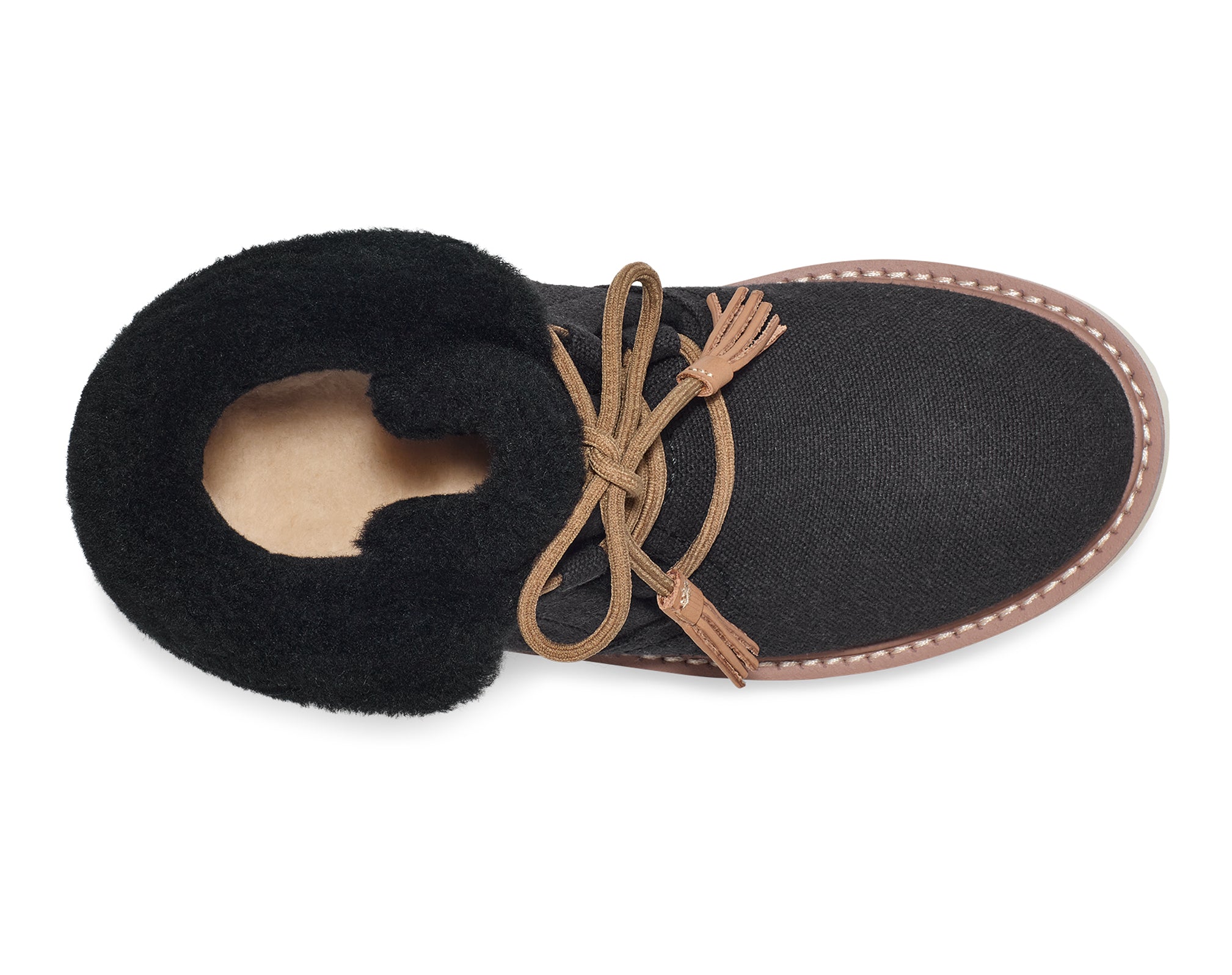 Sanuk Cozy Vibe Mid stivali donna Nero in lana