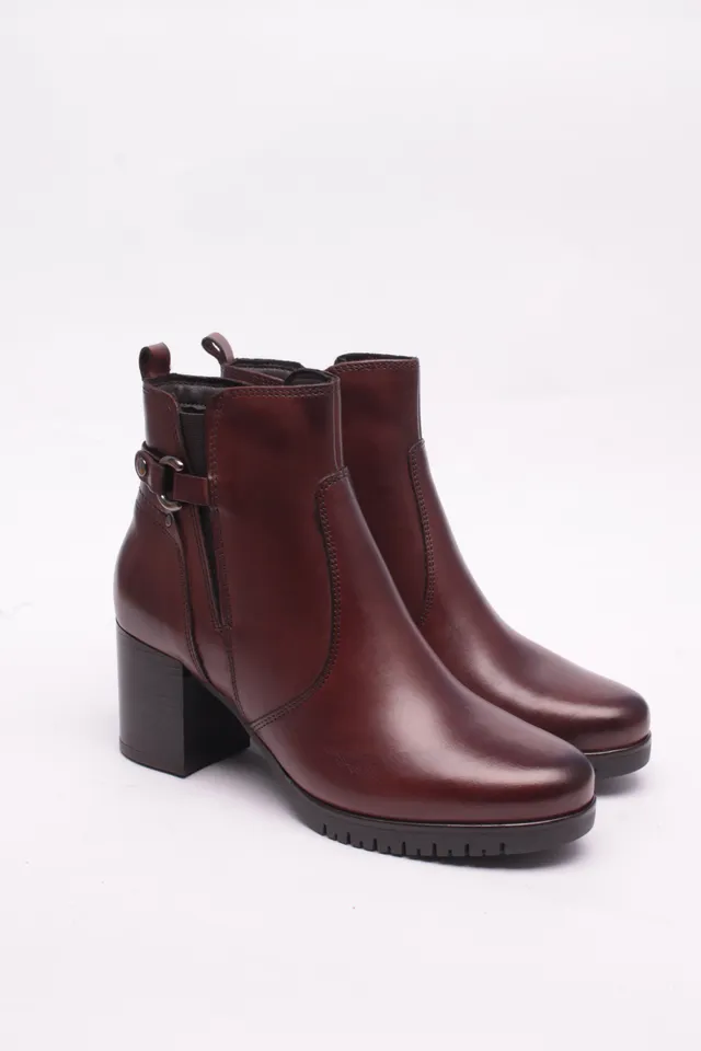 Cinzia Soft IS143130 tronchetto donna pelle marrone tacco 5 cm