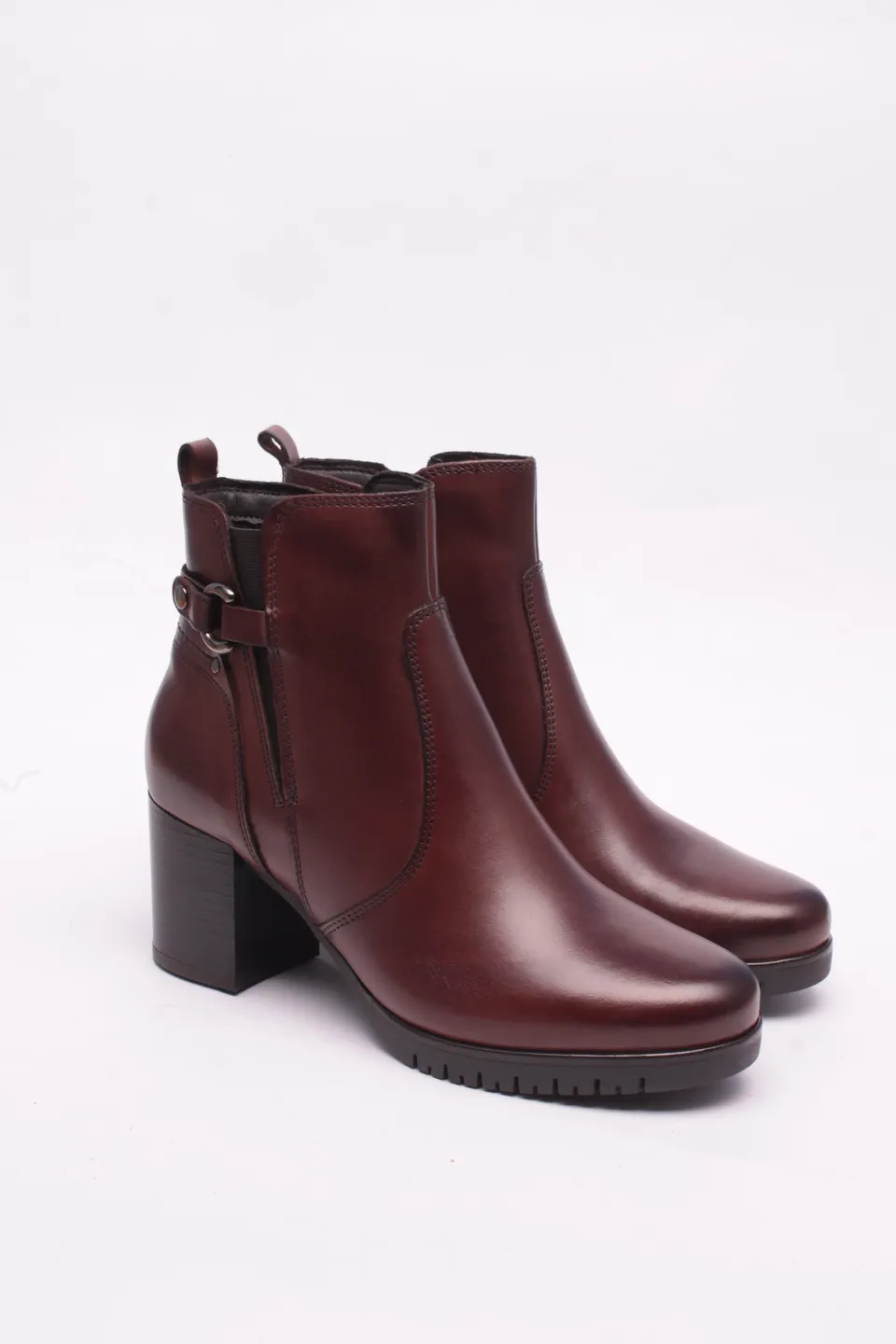 Cinzia Soft IS143130 tronchetto donna pelle marrone tacco 5 cm