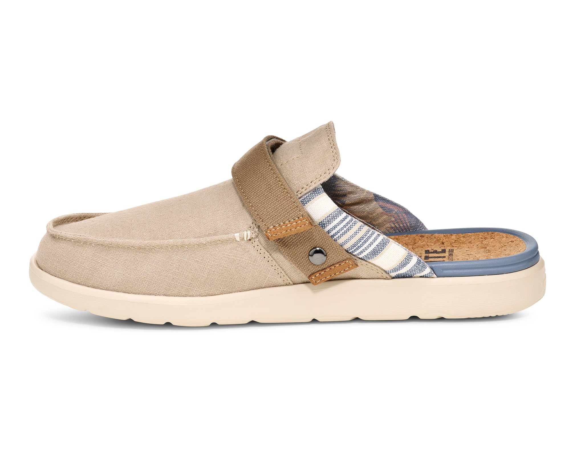 Sanuk Happy Hour Lite Resort slip-on uomo Taupe vegan