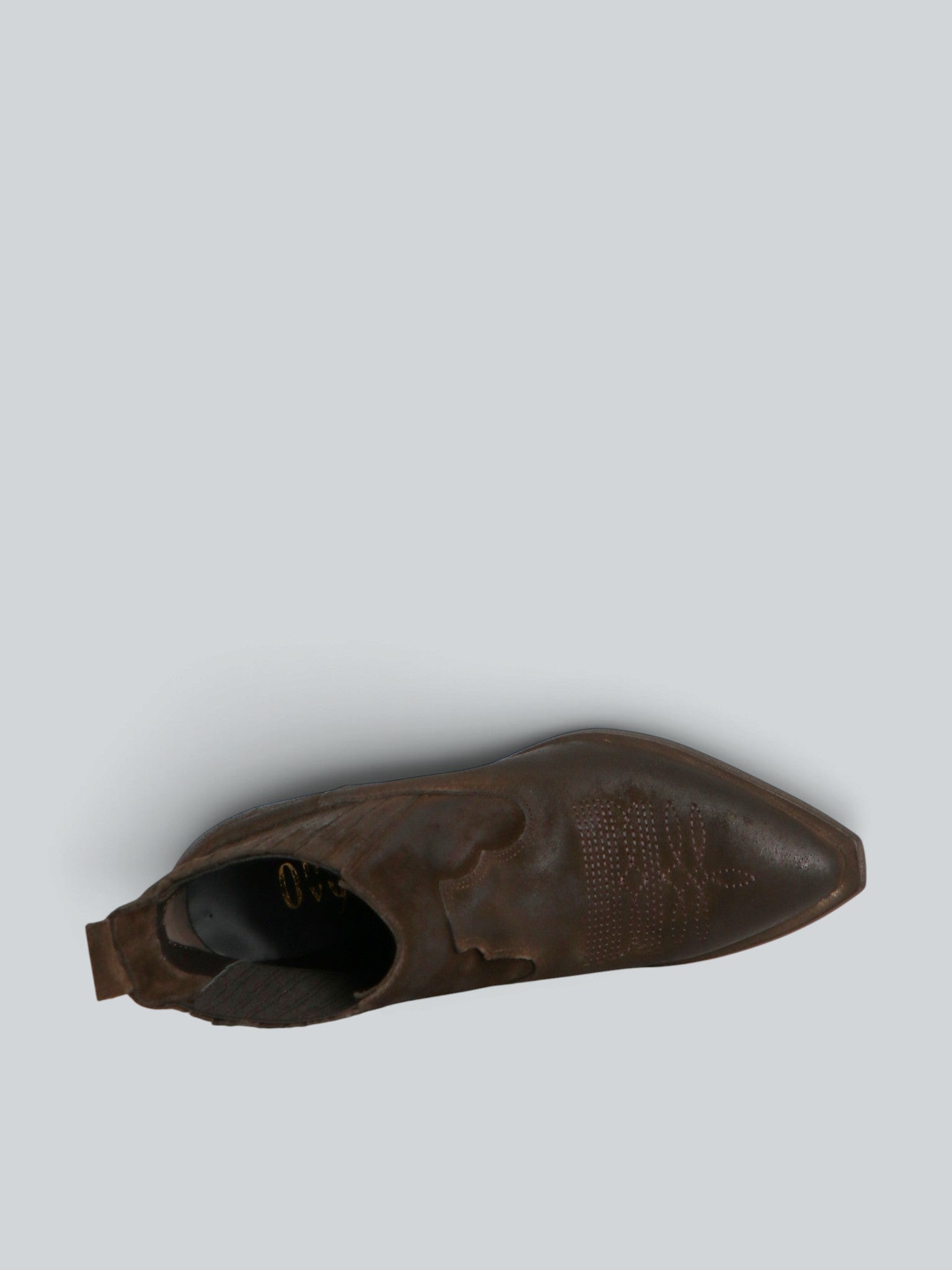 Ovyè Stivali con tacco Texanini in camoscio moro tacco 5 cm