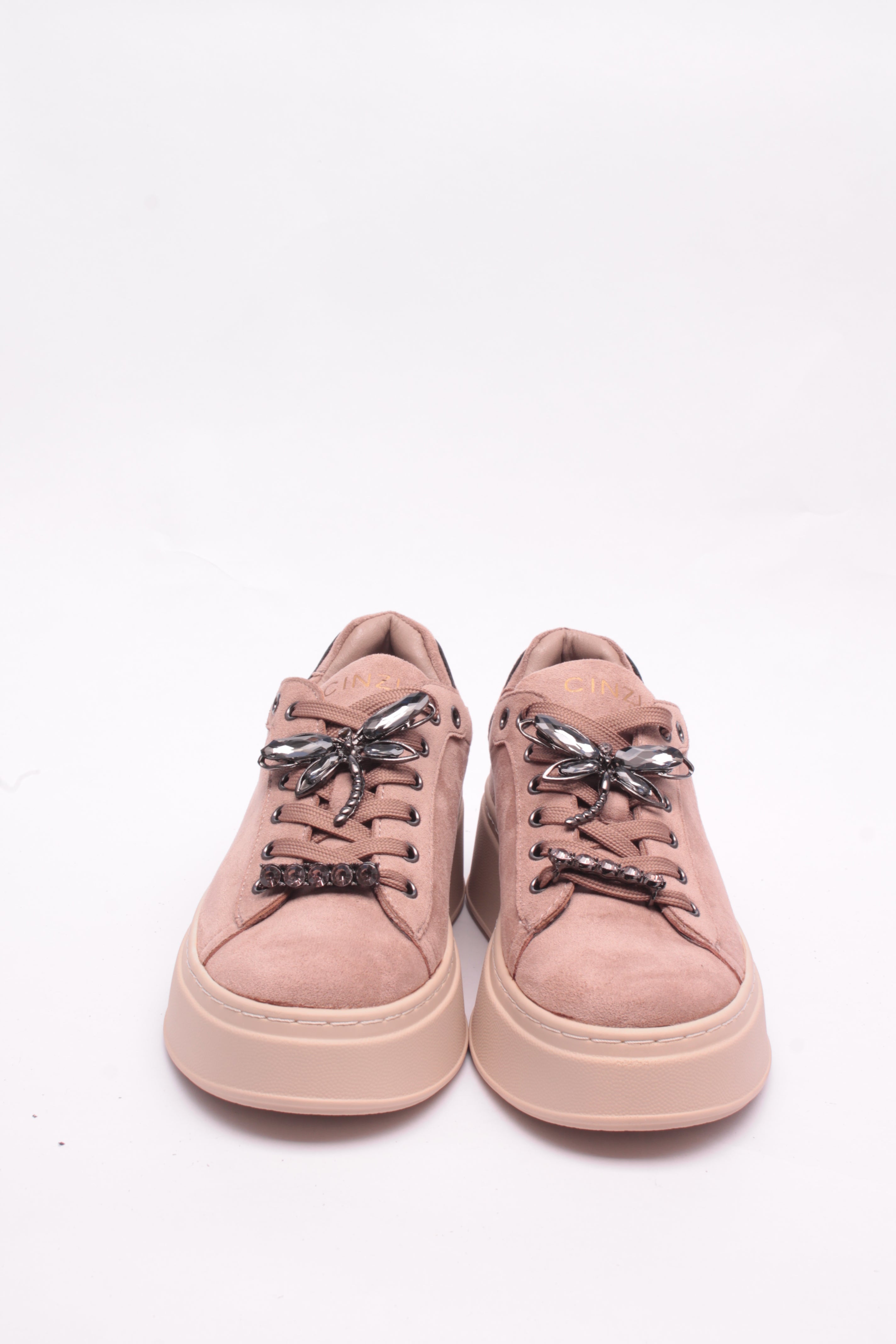 Cinzia Soft CI2103 sneakers tessuto nero kaki ecopelle