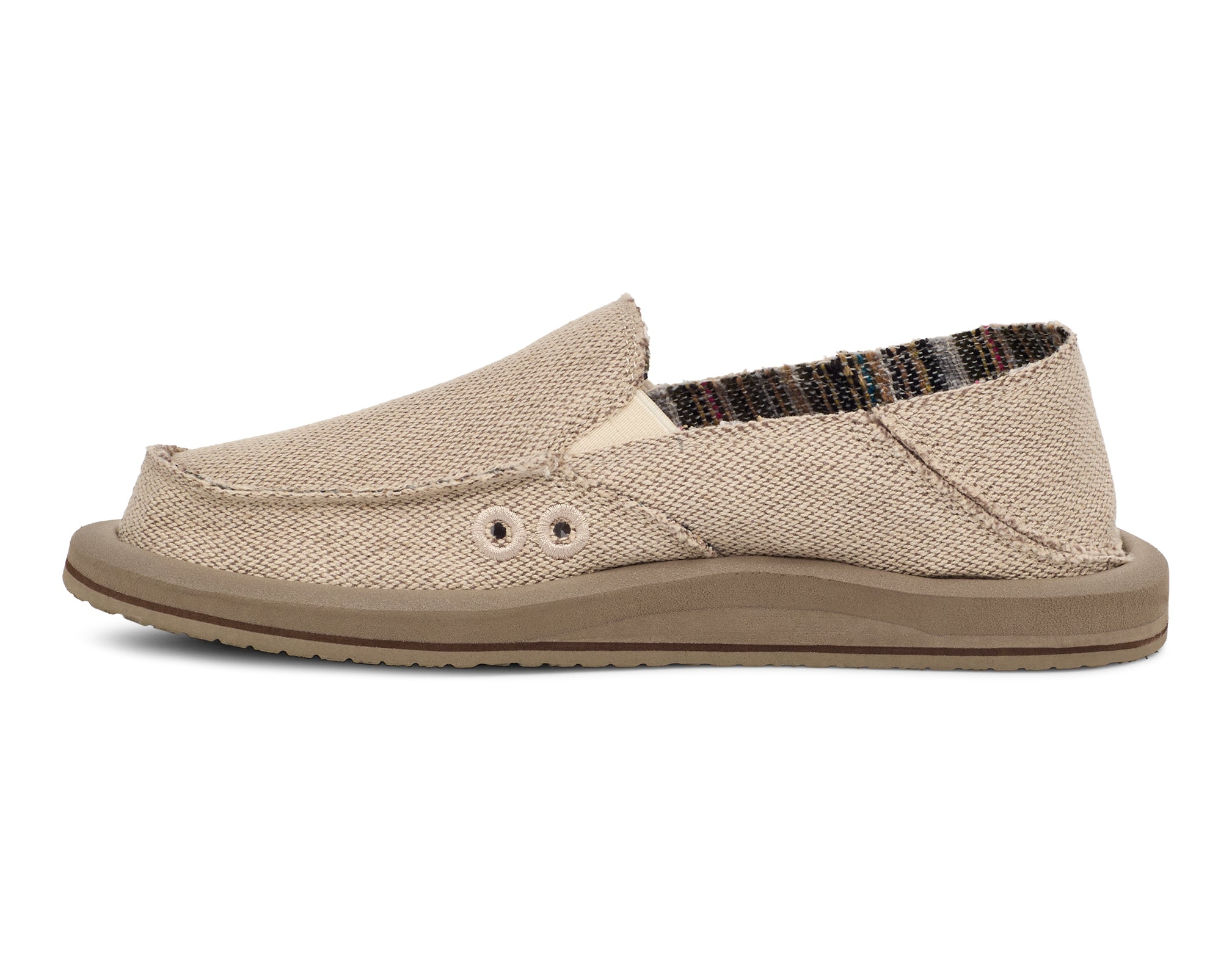 Sanuk Donna Hemp Slip-On Donna Natural in Canapa