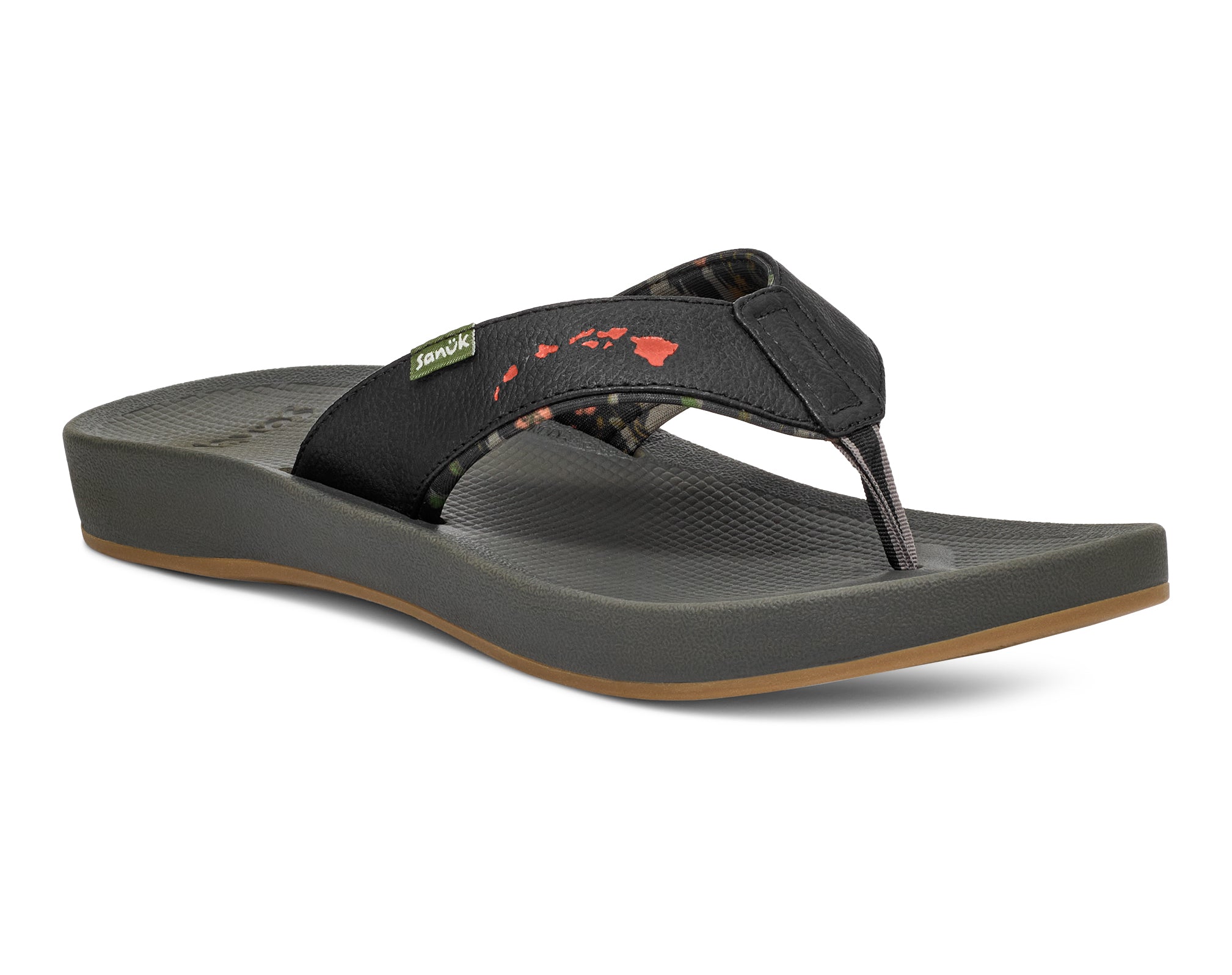 Sanuk Cosmic Coast Hawaii Sandali Uomo Water-Friendly Neri