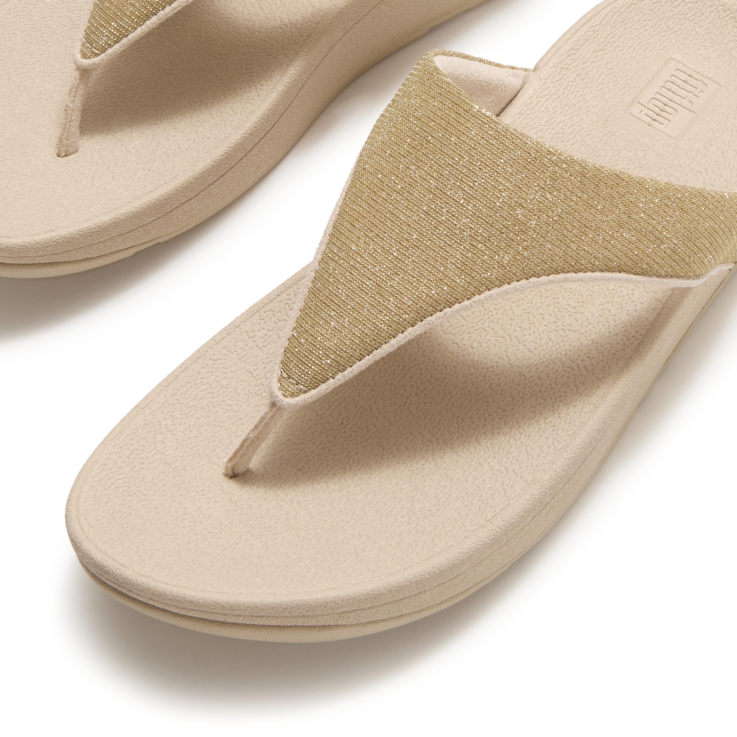 FitFlop Flowrise Glitz Toe-Post sandali donna nero