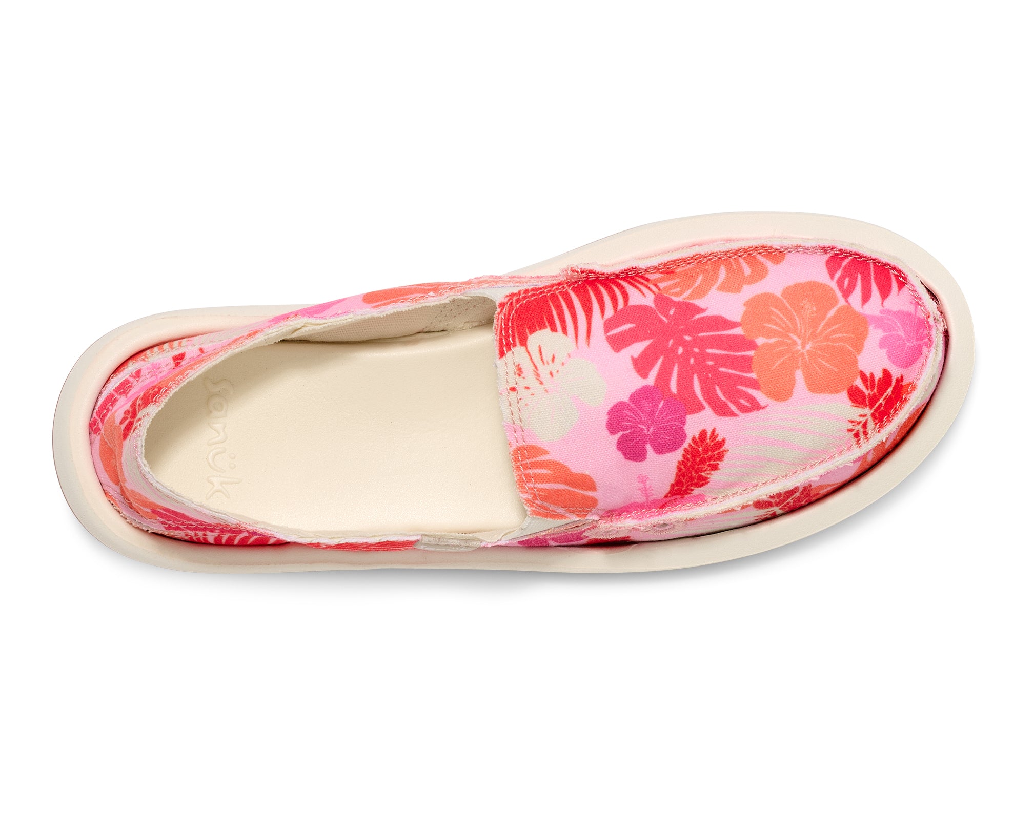 Sanuk Donna Tropics slip on donna Sugar Coral cotone