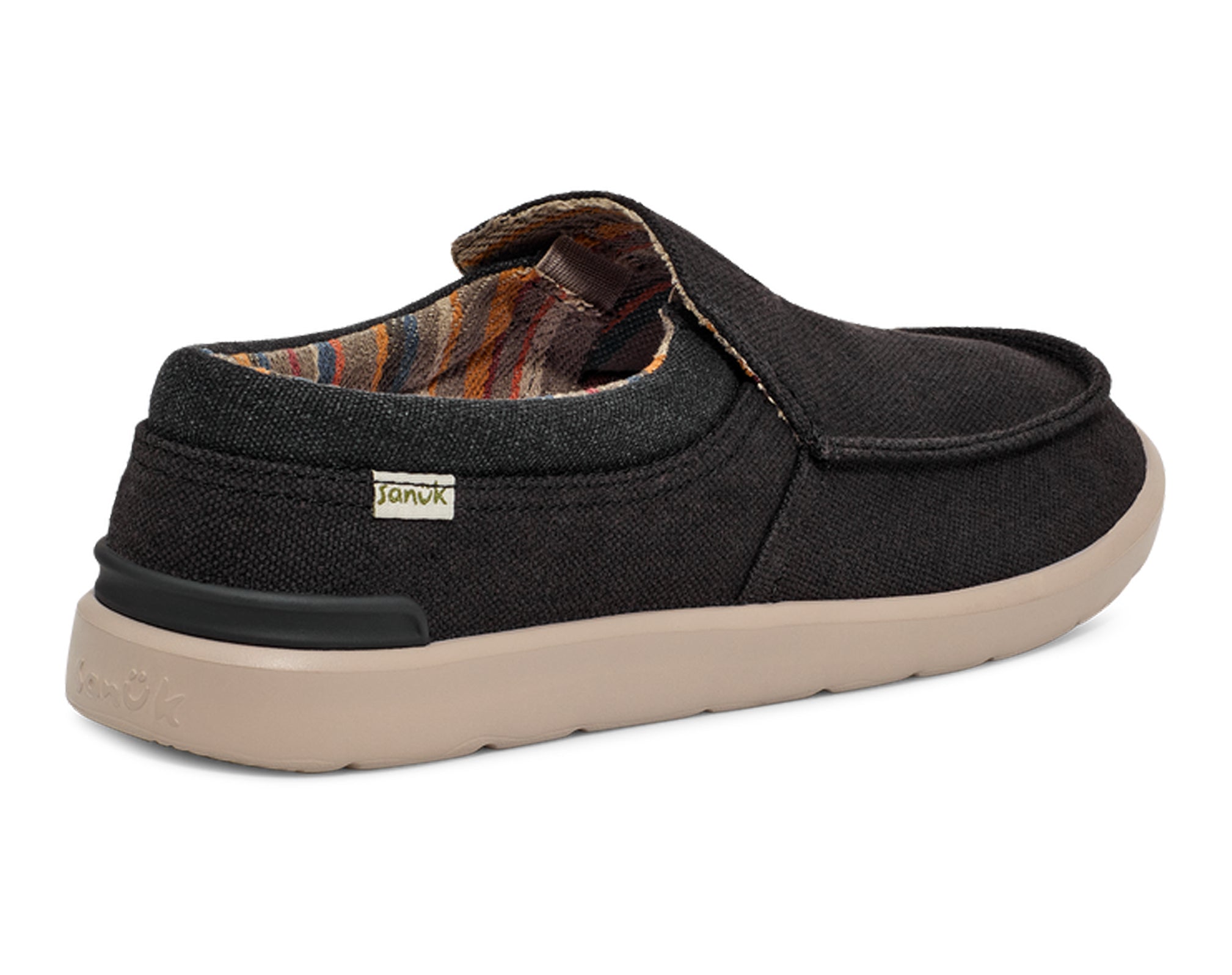 Sanuk Sidewalk Surfer Lite 2 Slip-On Uomo Nero Leggere