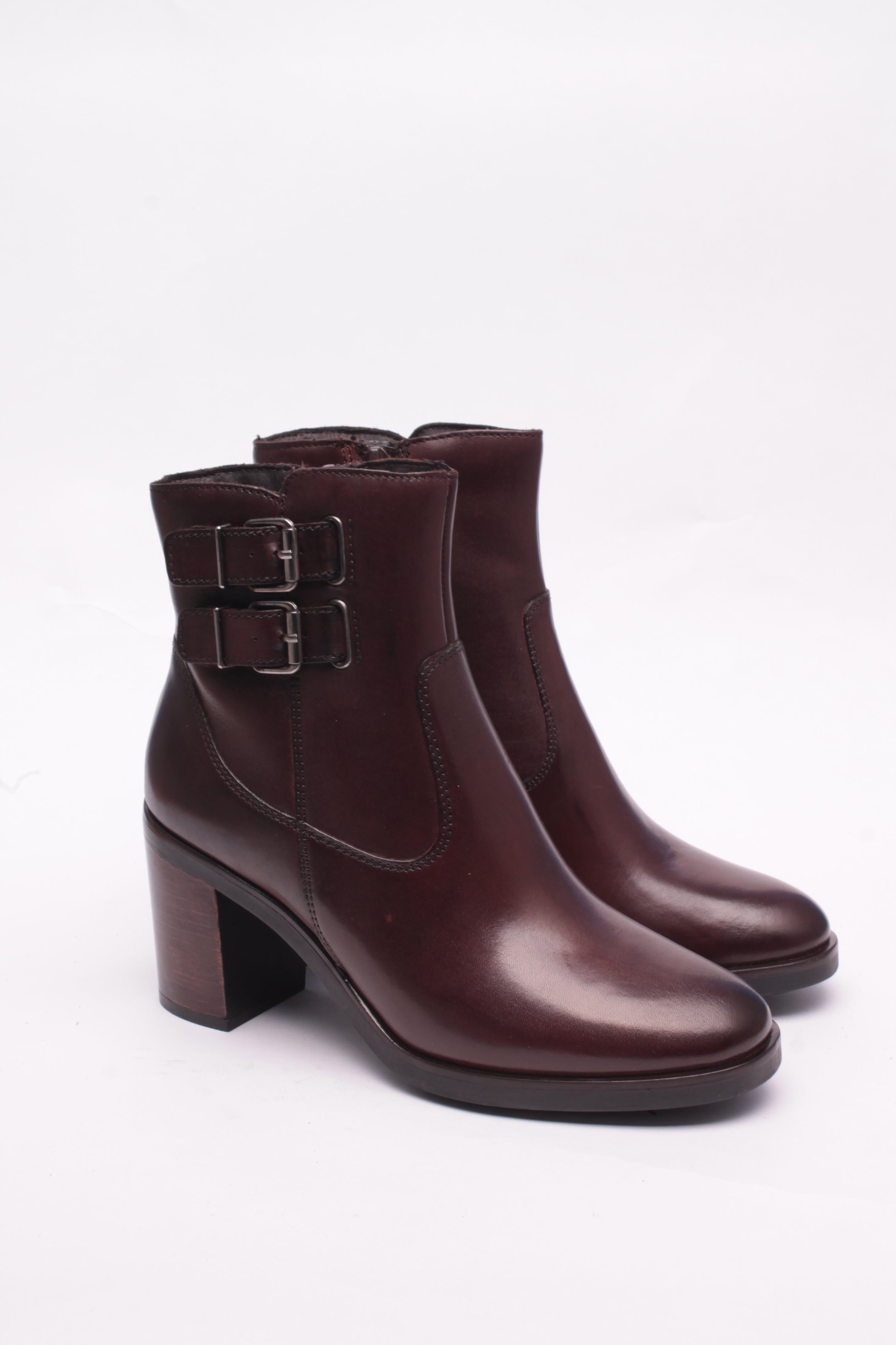 Cinzia Soft Tronchetto Donna Pelle Sigaro tacco 5