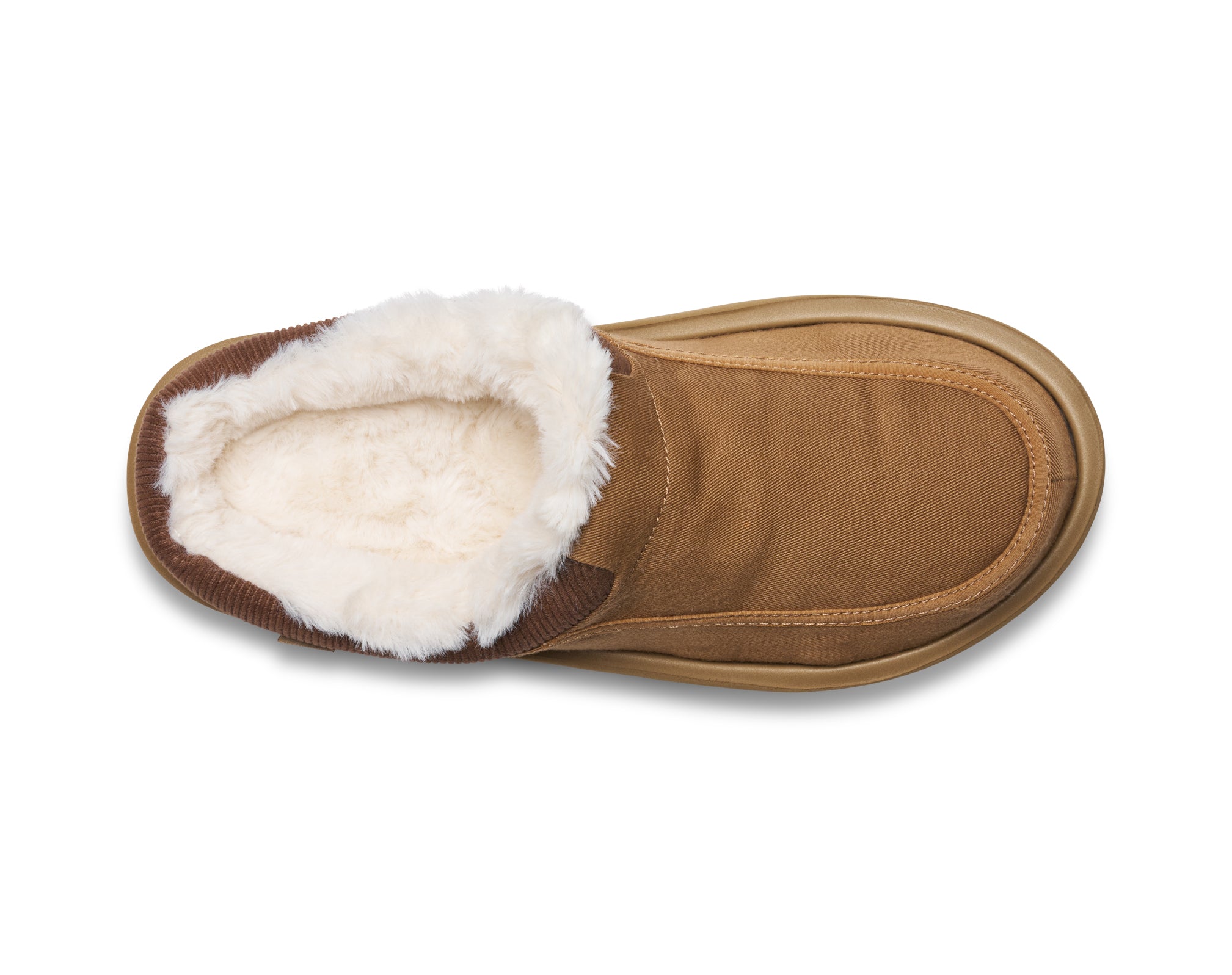 Sanuk Donny Cozy pantofole uomo marrone pelliccia sintetica