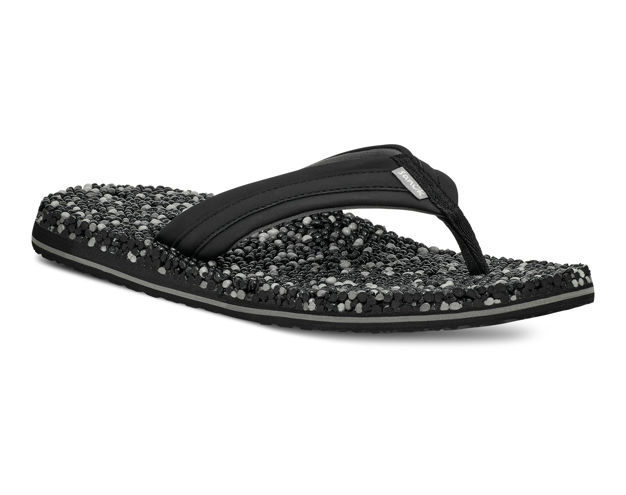 Sanuk Bubblecush Infradito Uomo Massaggianti Nero