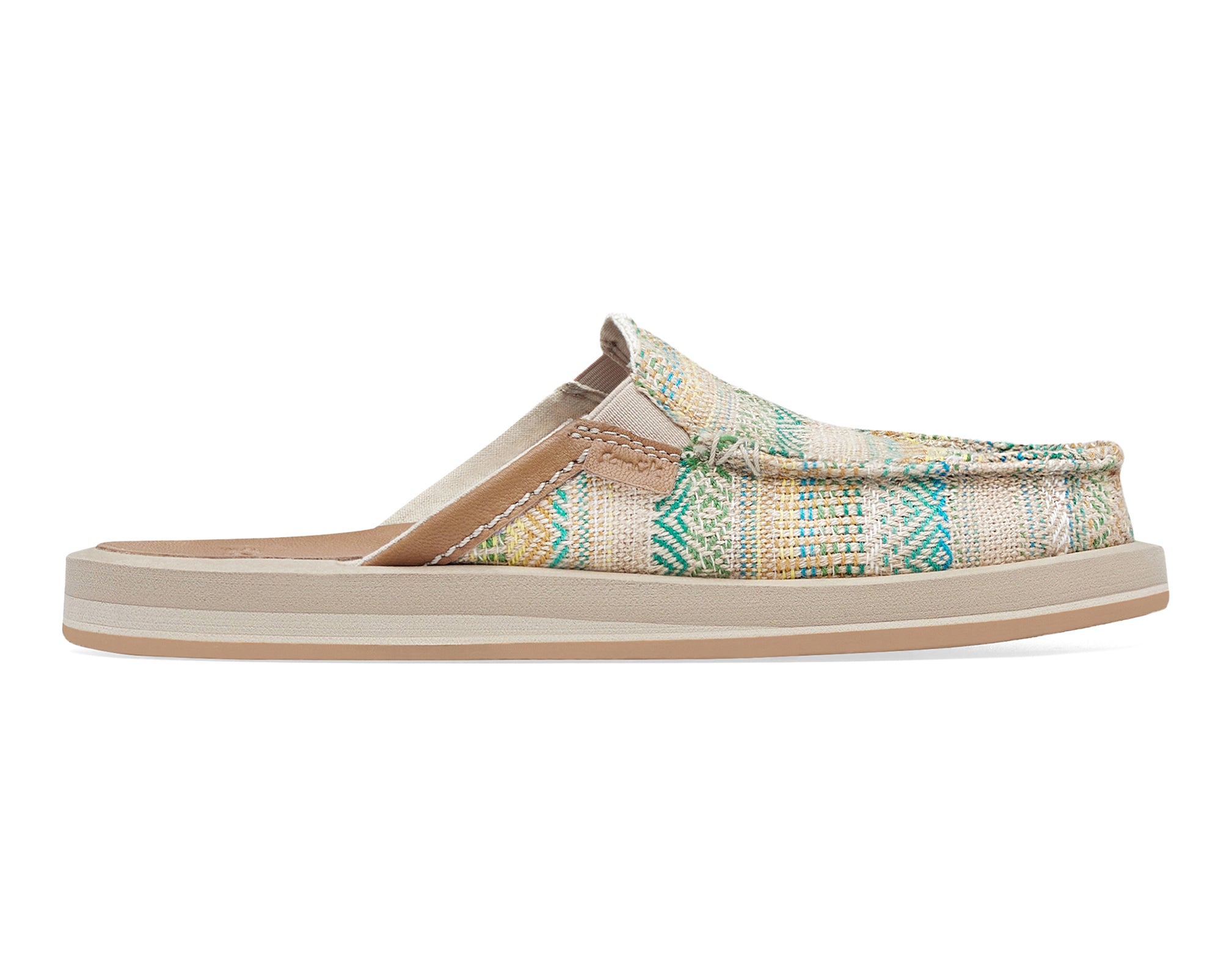 Sanuk You Got My Back St Artesano mules Blue Green