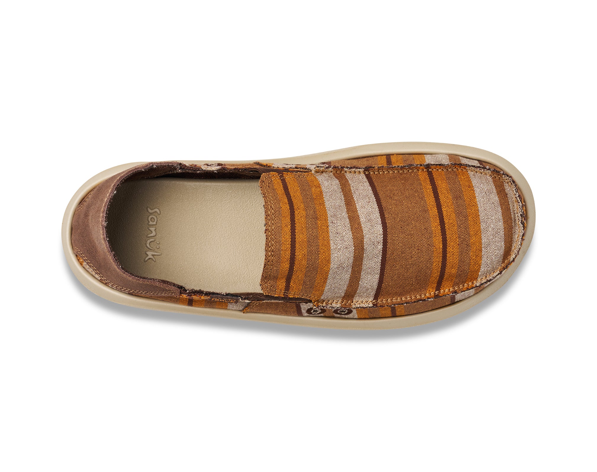 Sanuk Donny Novelty scarpe uomo slip-on tela cotone