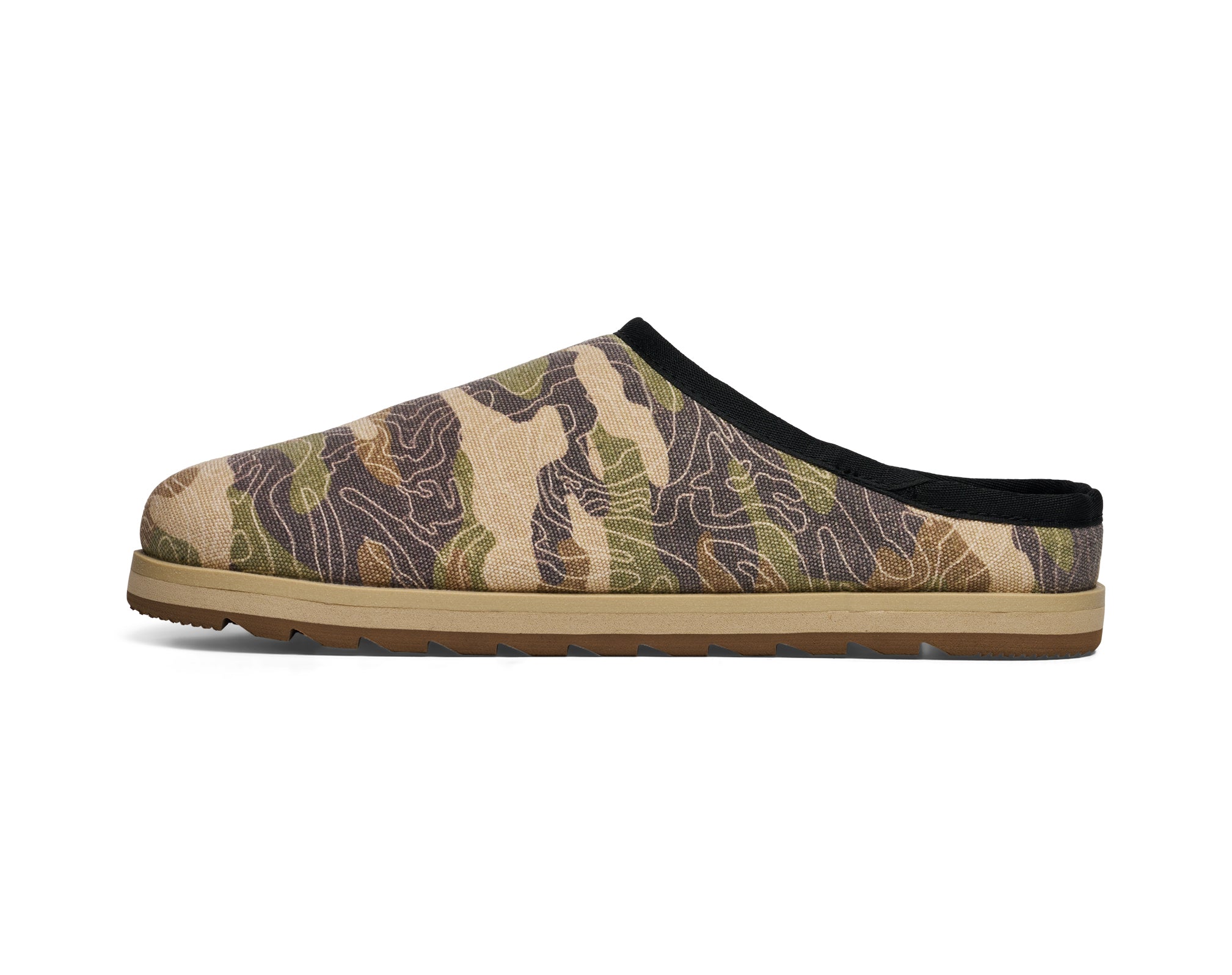 Sanuk Yoga Cloud Lounger Pantofole Uomo Camoscio Nero