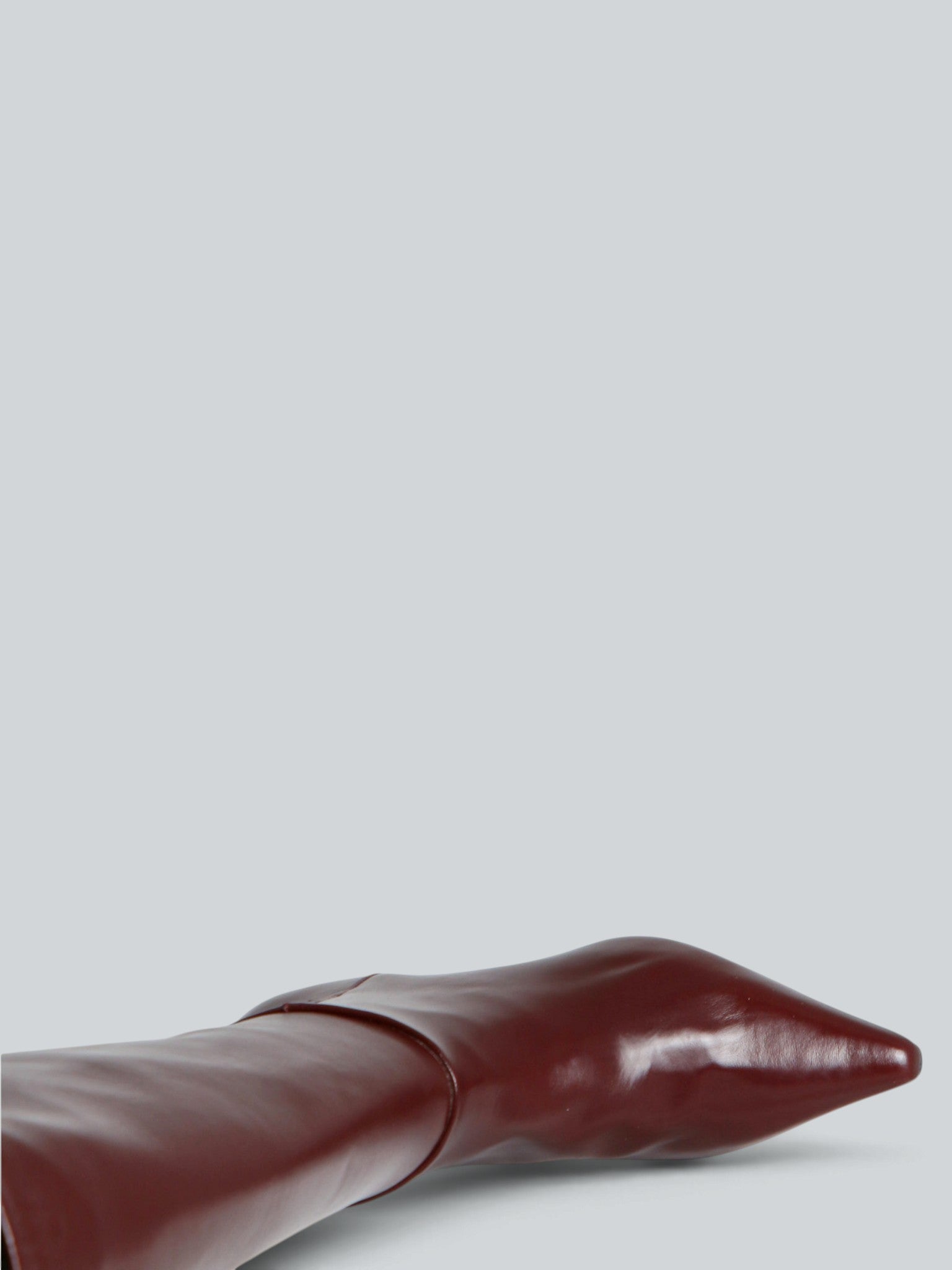 Ovyè Stivali con tacco pelle bordeaux tacco 4 cm