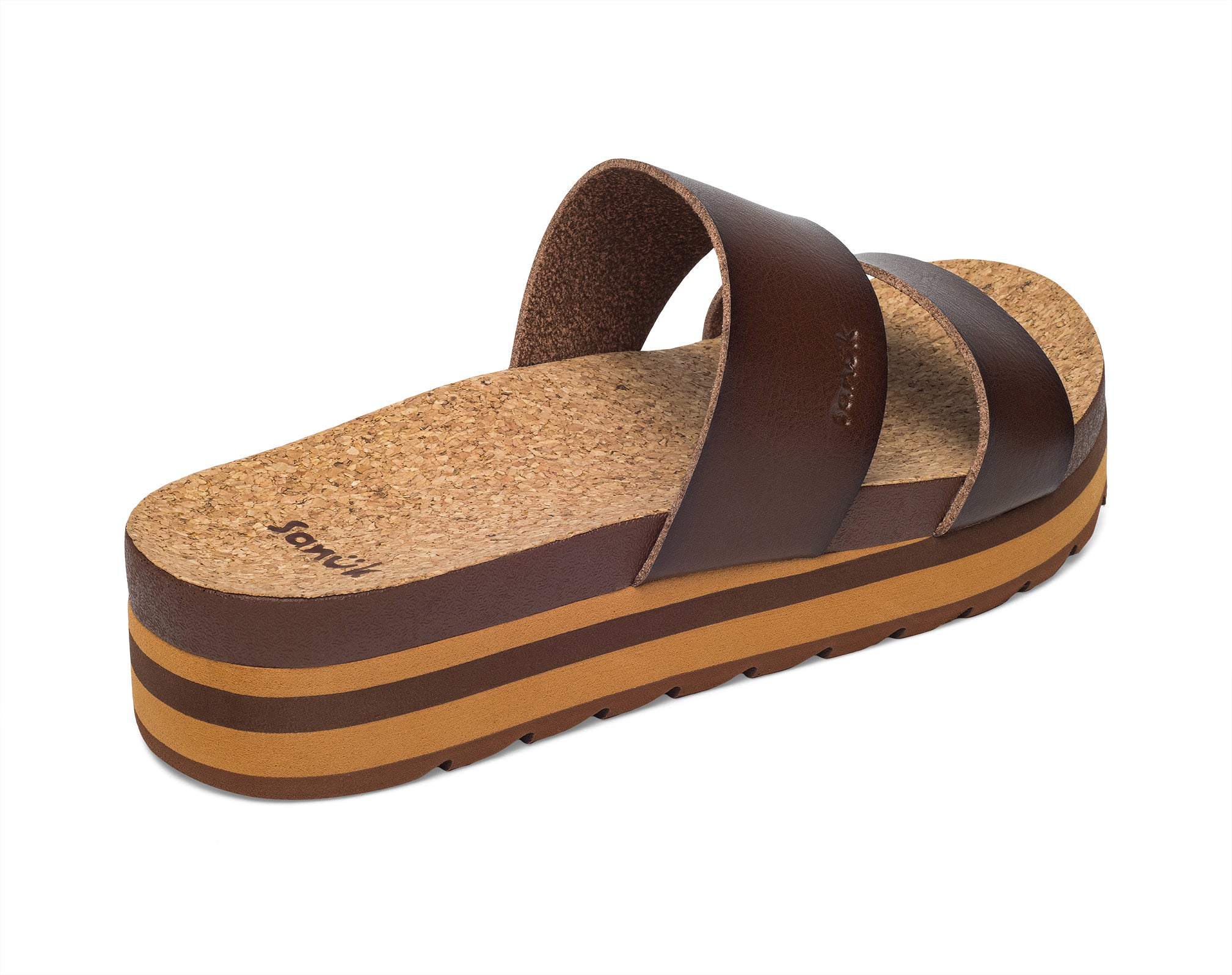 Sanuk Alt-Itude Sandali Platform Ojai Rawhide sughero