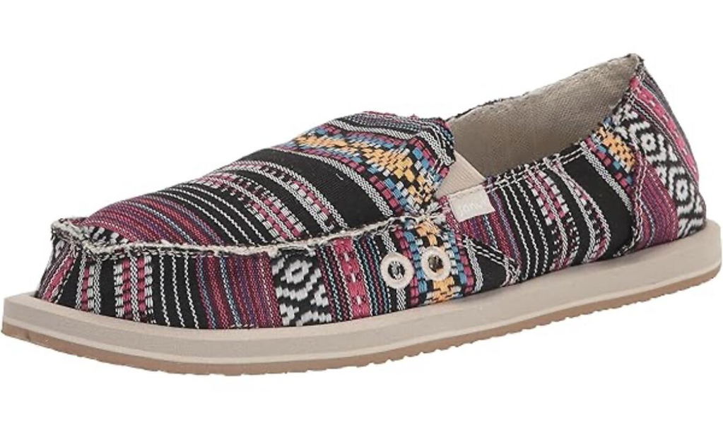 Sanuk Donna ST Hemp Slip-On Donna Nero Canapa