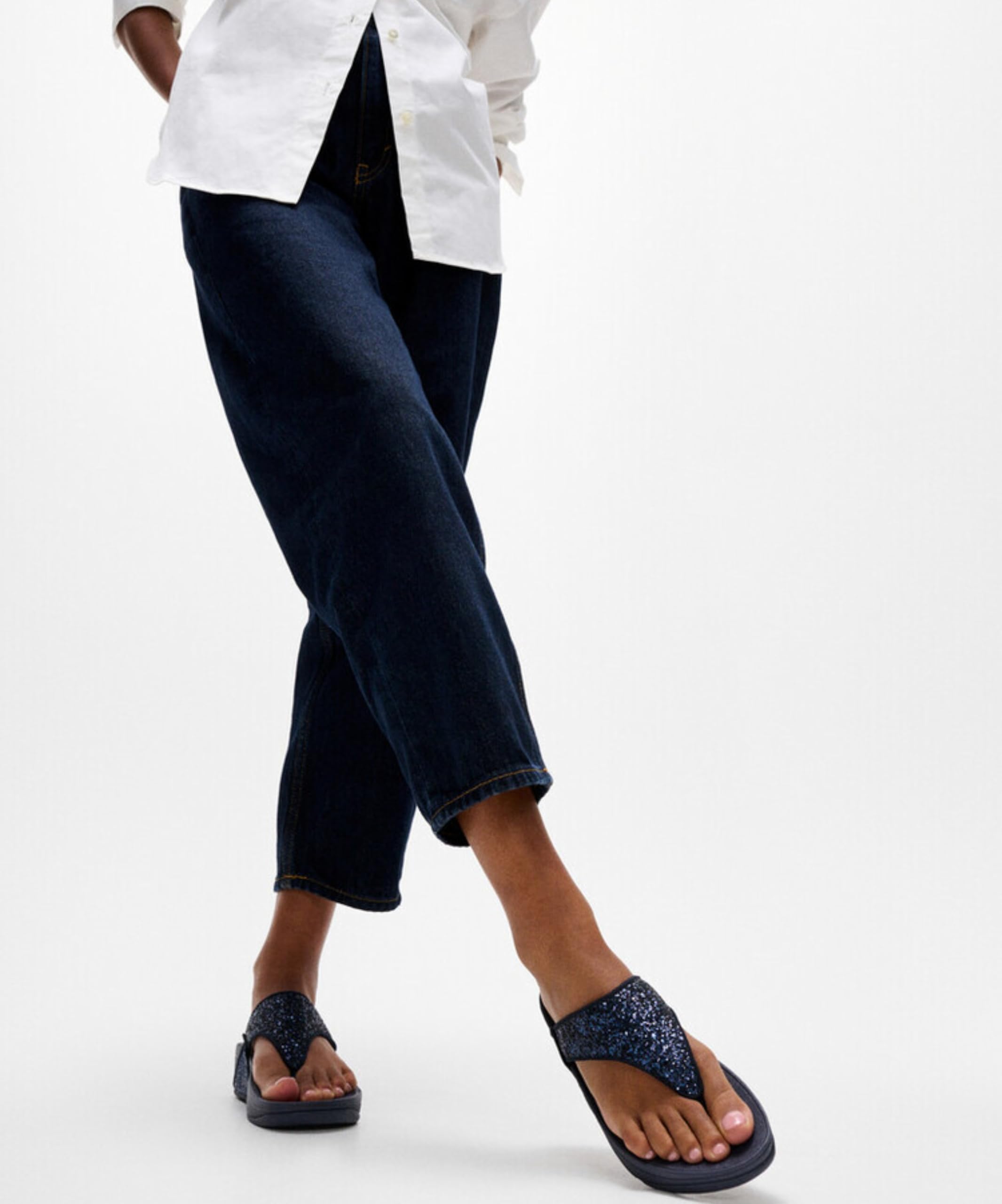 FitFlop Lulu Glitz infradito donna Beige Latte comode