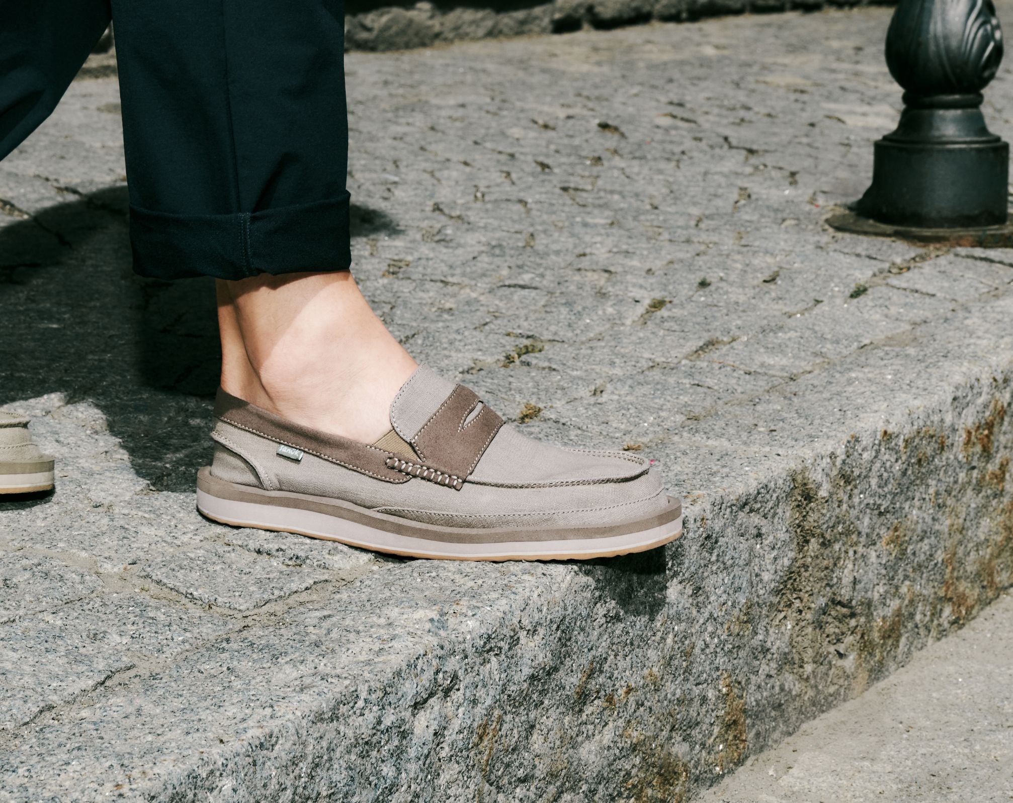 Sanuk Donny Loafer mocassini uomo Funghi cotone vegan