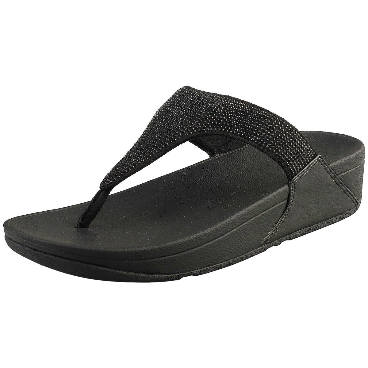 FitFlop Lulu Crystal Feather sandali zeppa nero 39 EU