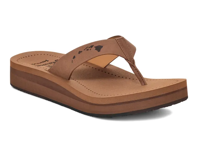 Sanuk Highland Hawaii Sandali Donna Platform Marroni