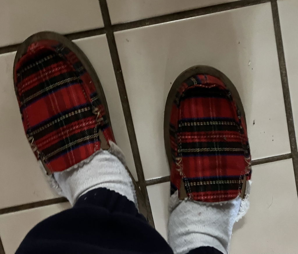 Sanuk You Got My Back St Plaid Chill mules Crimson