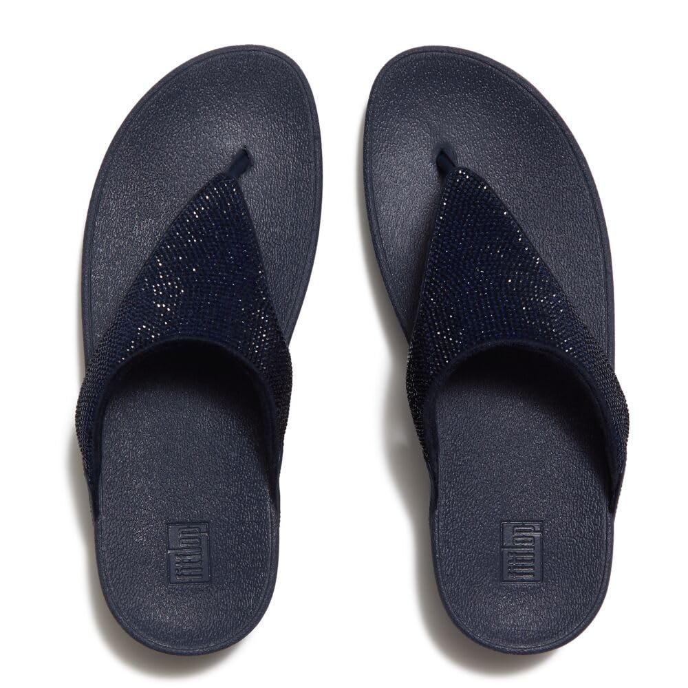 FitFlop Flowrise Hotfix Toe-Post sandali donna nero