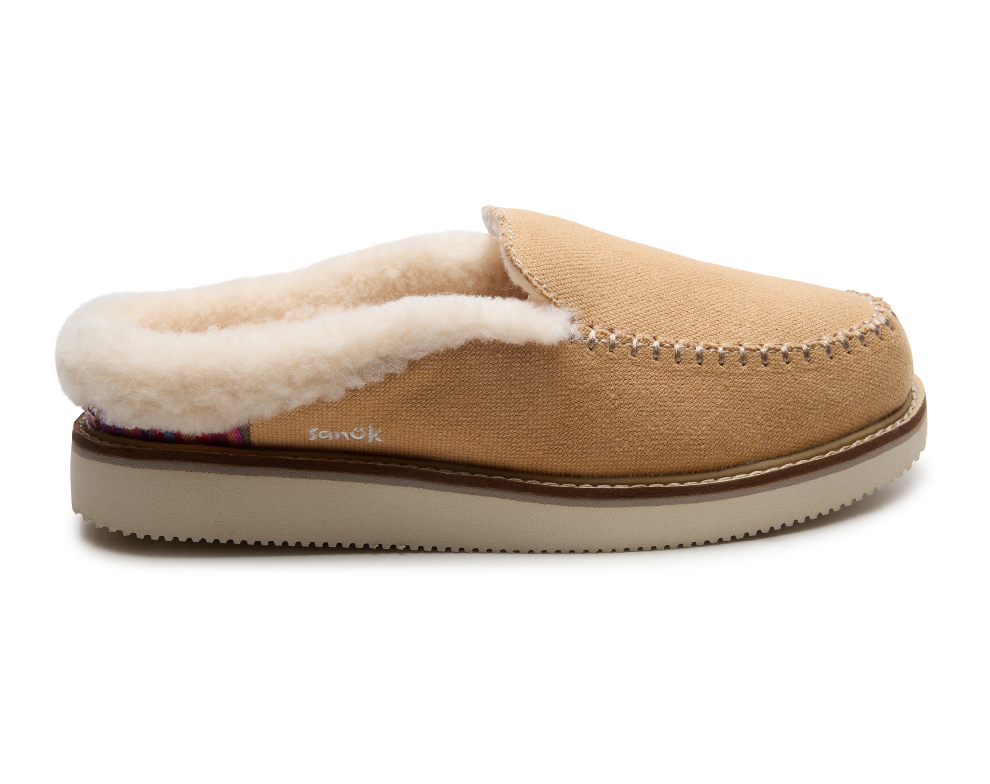 Sanuk Cozy Vibe pantofole donna burnt henna in lana