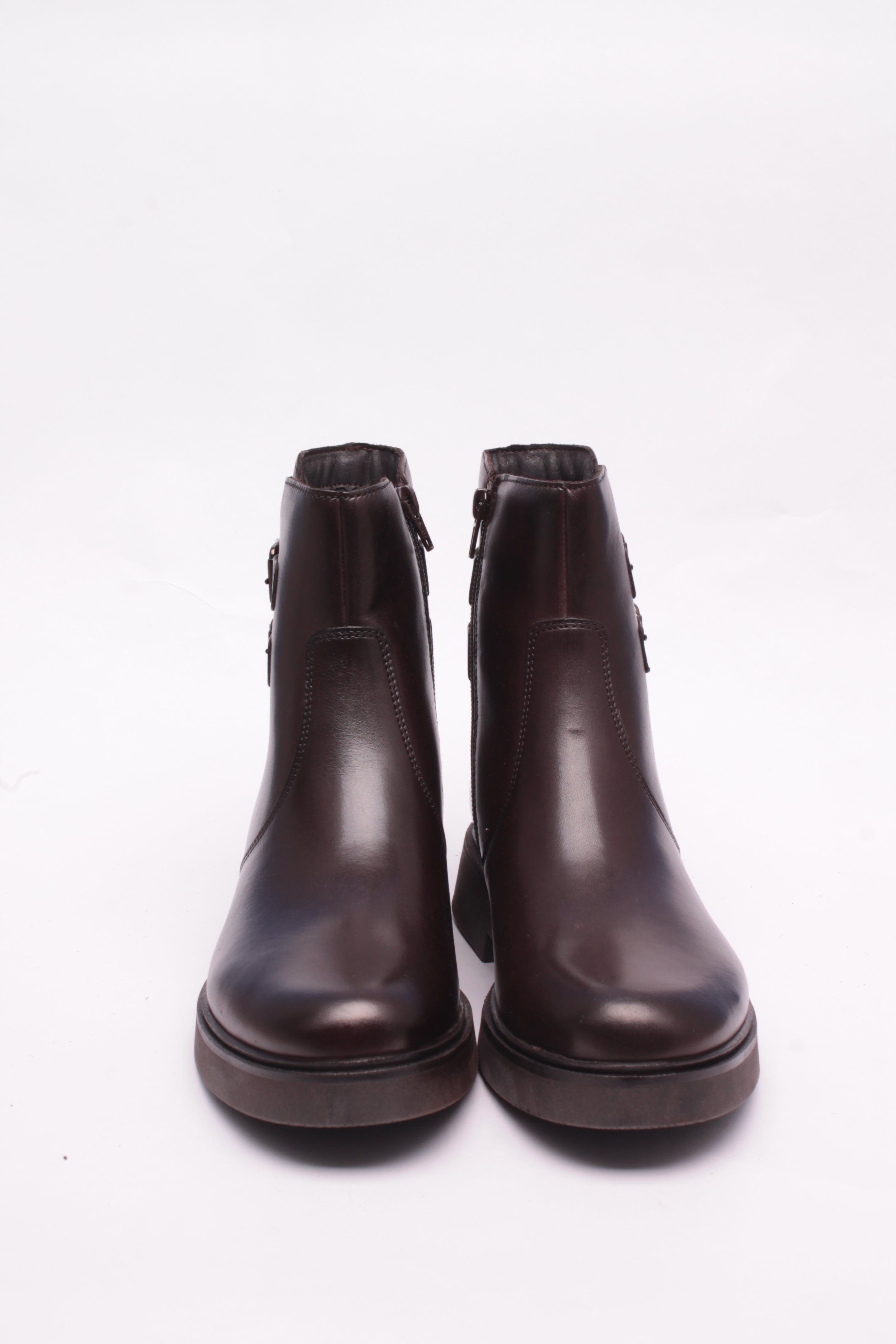 Cinzia Soft Stivali tronchetto pelle moka tacco 3 cm