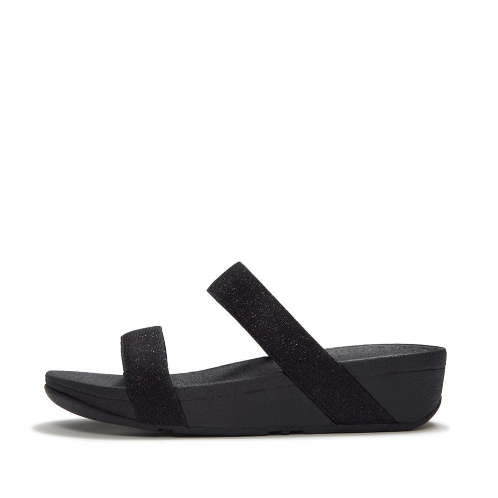 FitFlop Flowrise Glitz Slides ciabatte donna nero