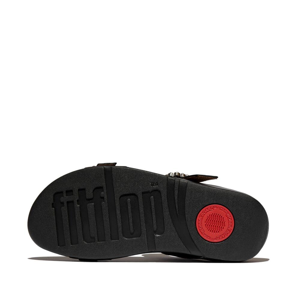 FitFlop Lulu Crystal-Buckle Sandali Pelle Donna 39 EU