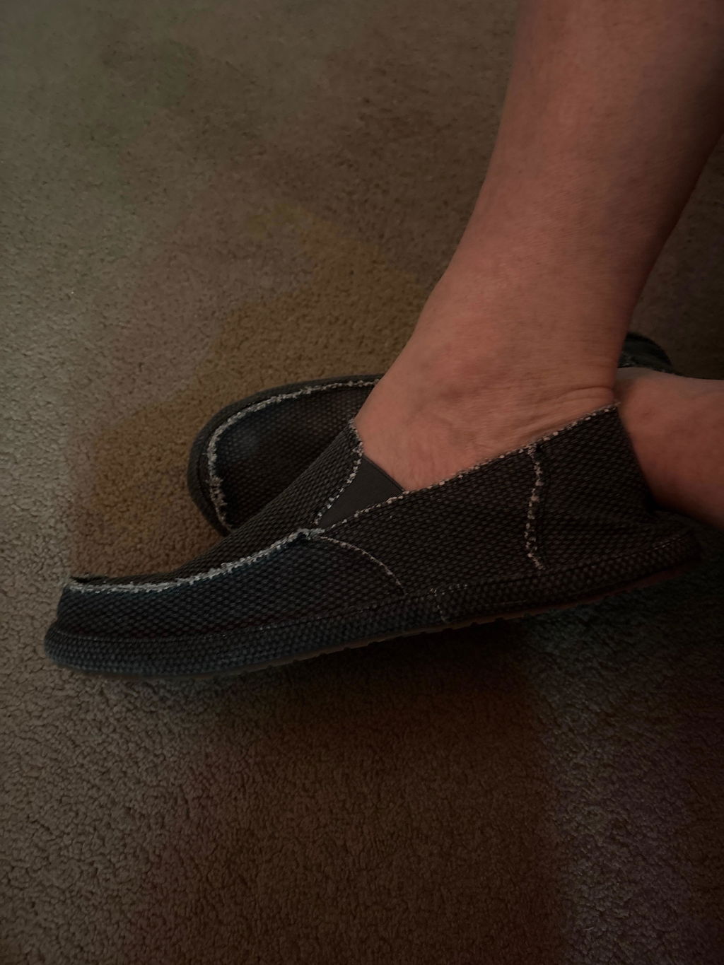 Sanuk Rounder Slip-On Uomo Tela Marrone Vegan