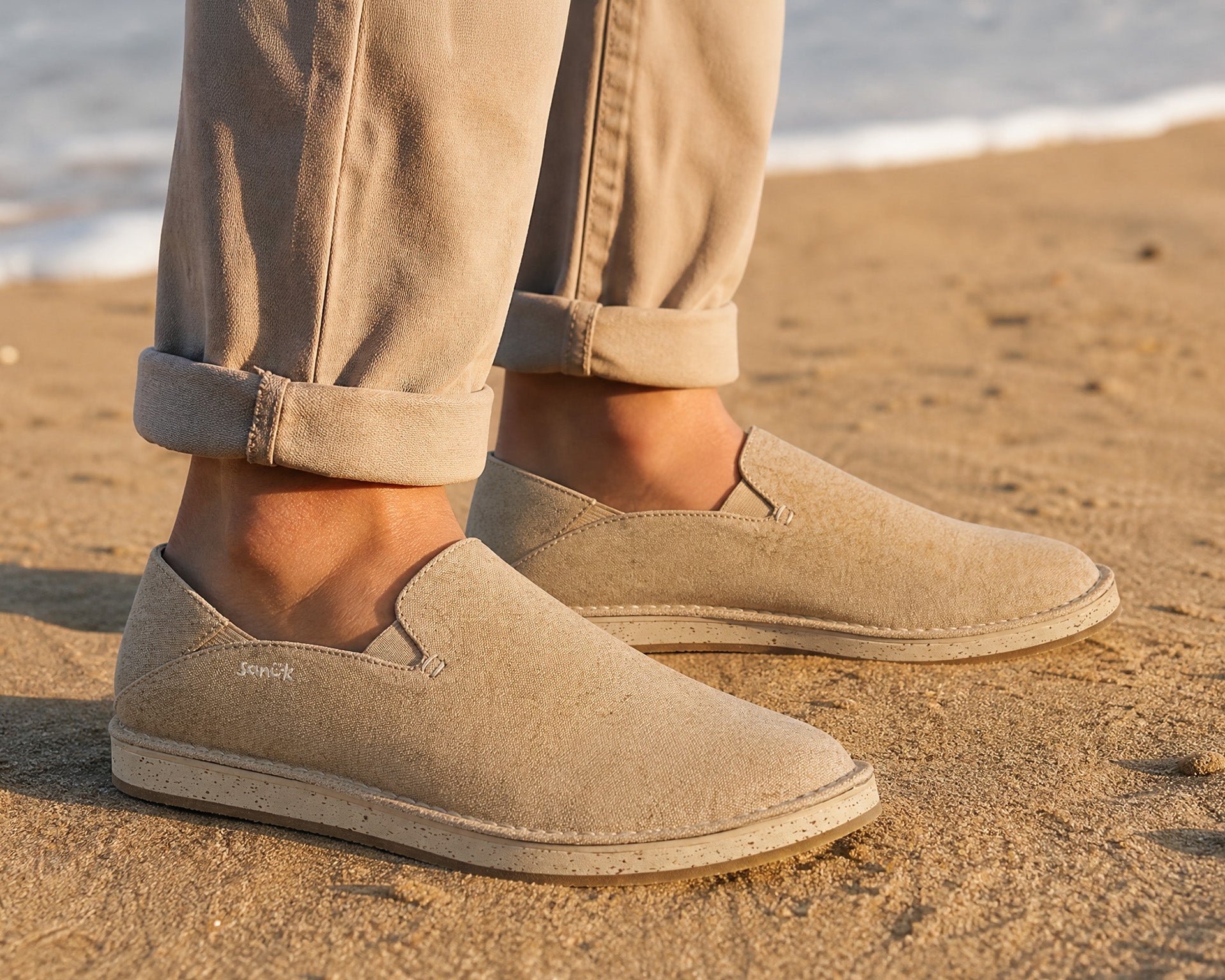 Sanuk Donny Crafted Scarpe Slip On Uomo Tela Cotone