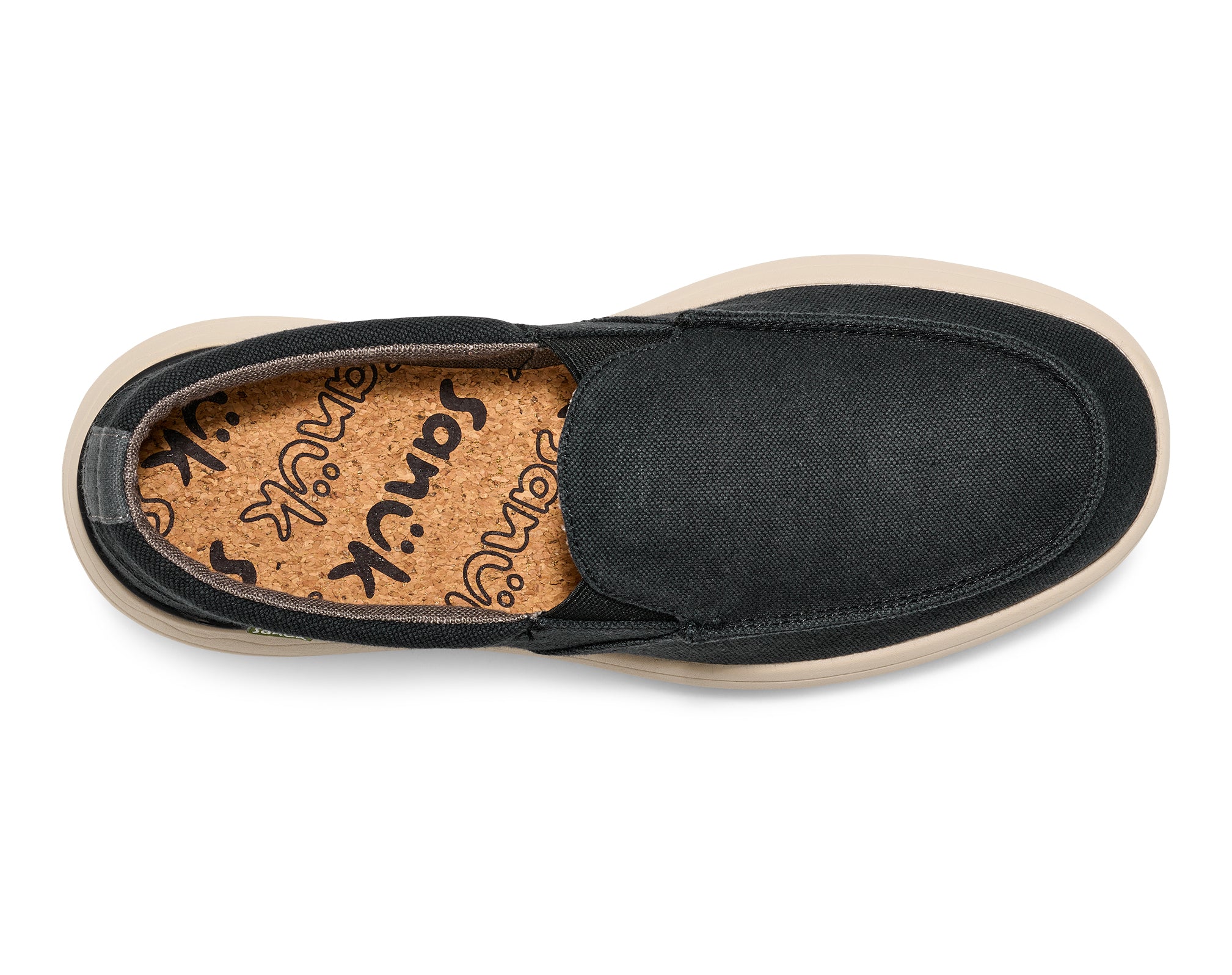 Sanuk Mason Slip On mocassini uomo grigi in tela