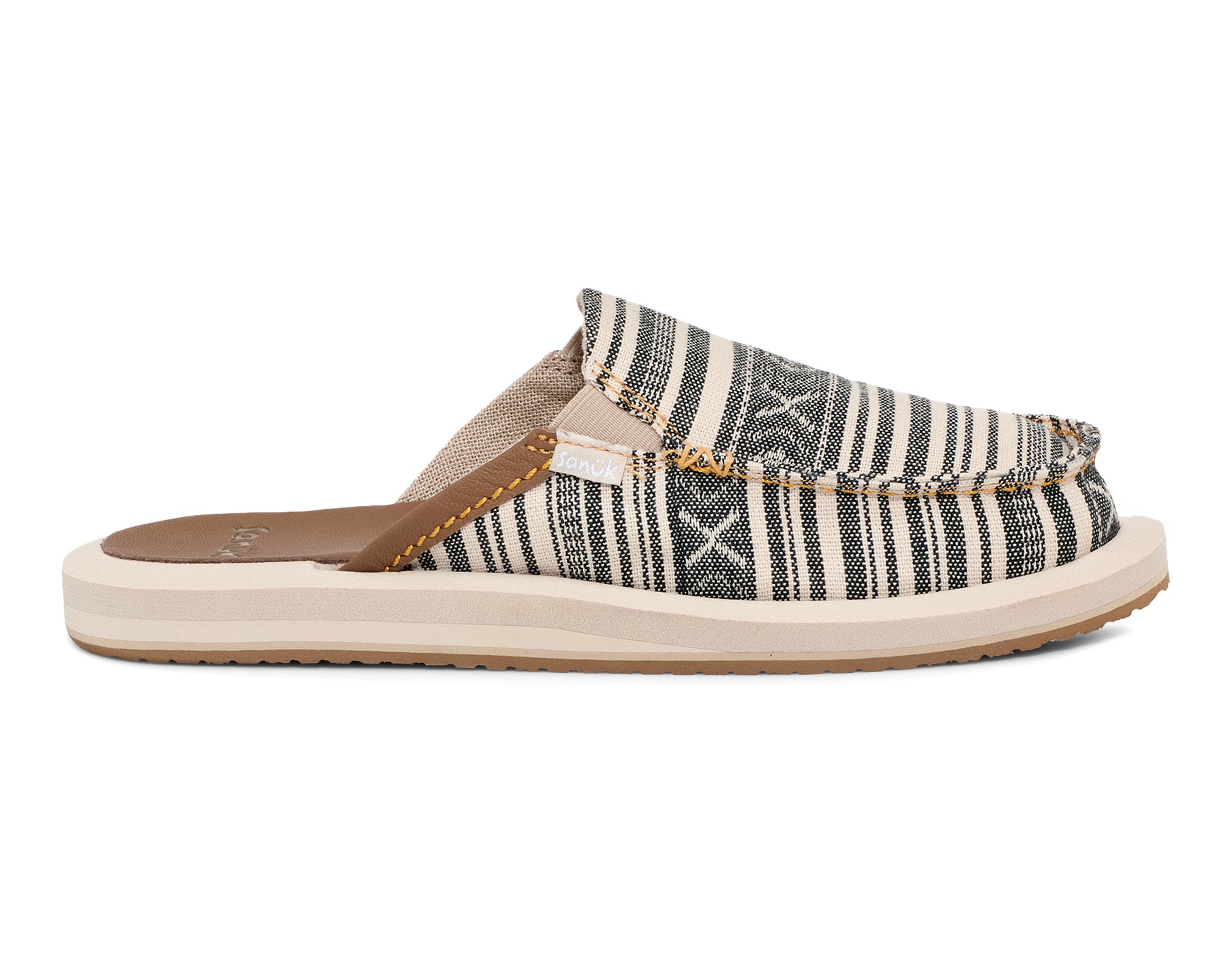Sanuk You Got My Back ST Blanket mules donna Natural Black canapa
